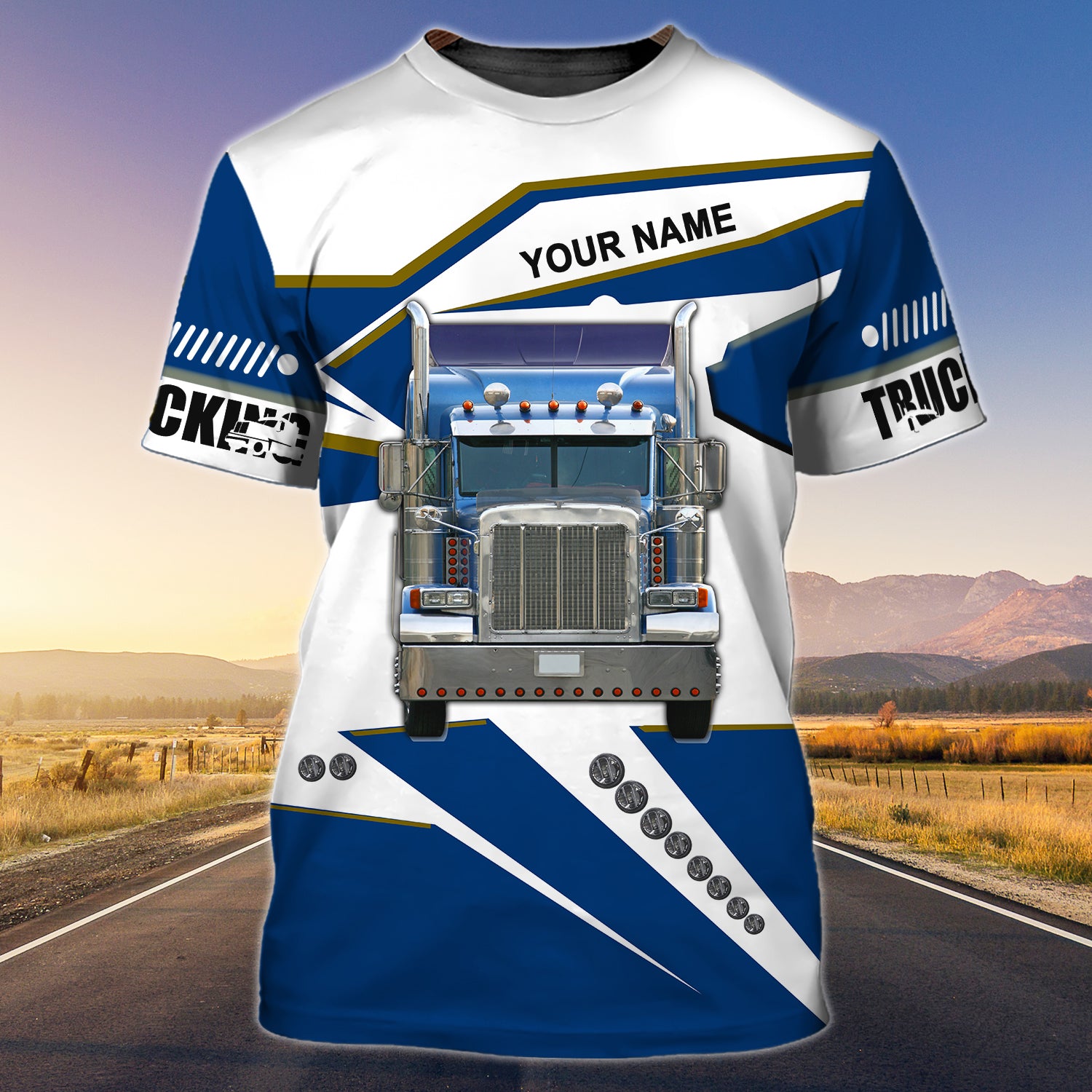TRUCKER3979 - Personalized Name 3D Tshirt - BY97