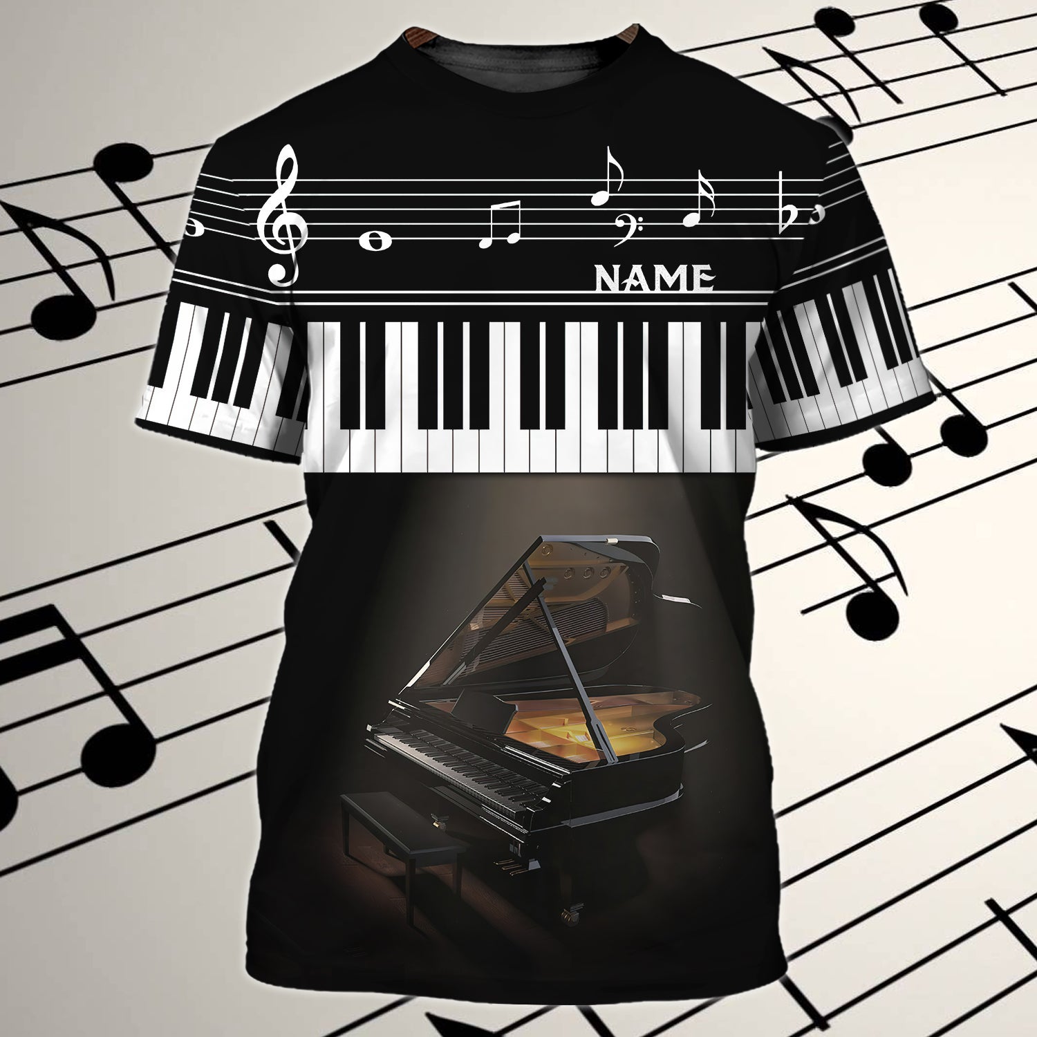 PIANO - 3D Tshirt 01 - RINC98