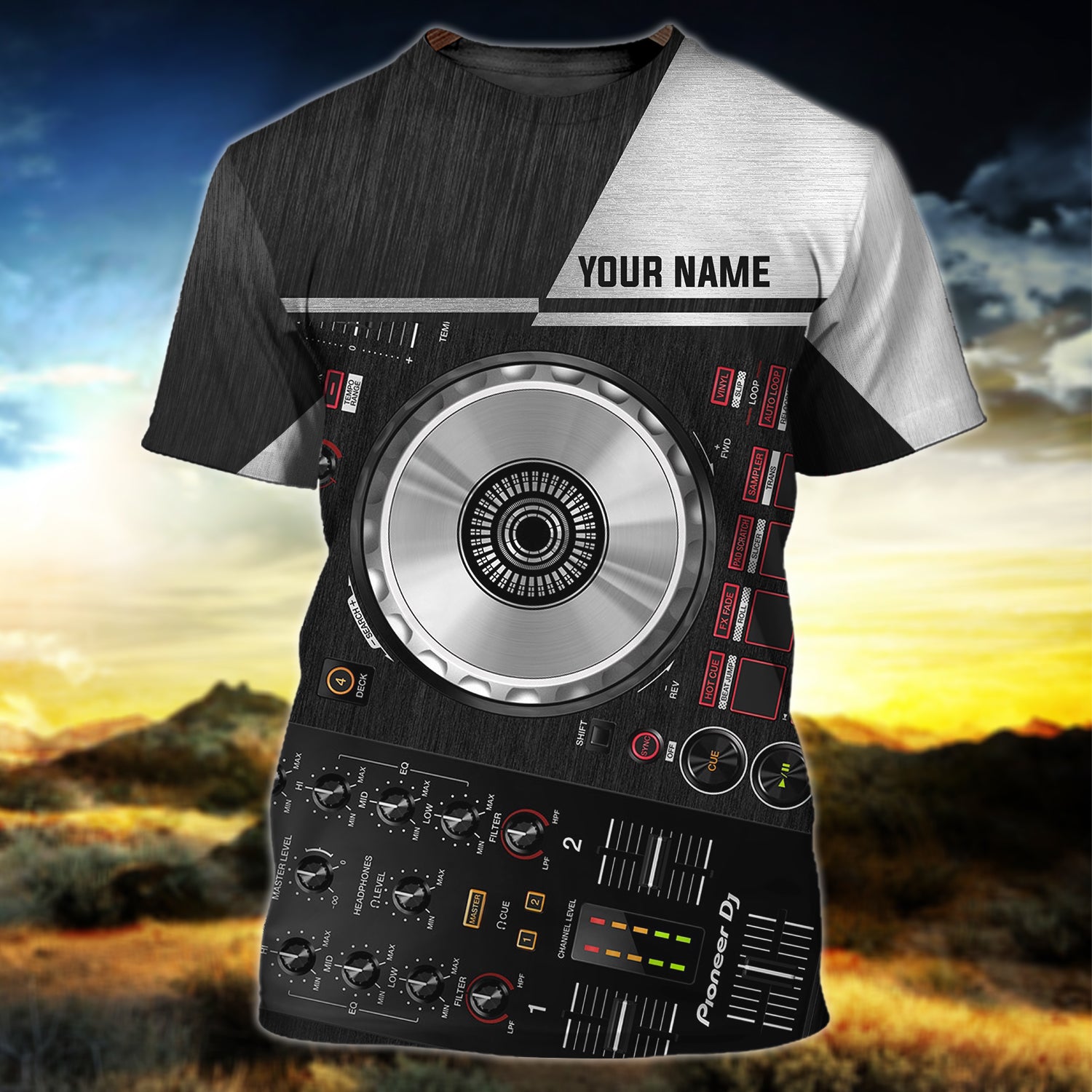 DJ 13979 - Personalized Name 3D Tshirt