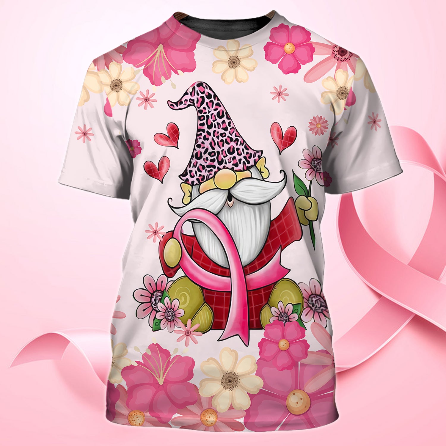 Breast Cancer Awareness - Personalized Name 3D Tshirt - HTV