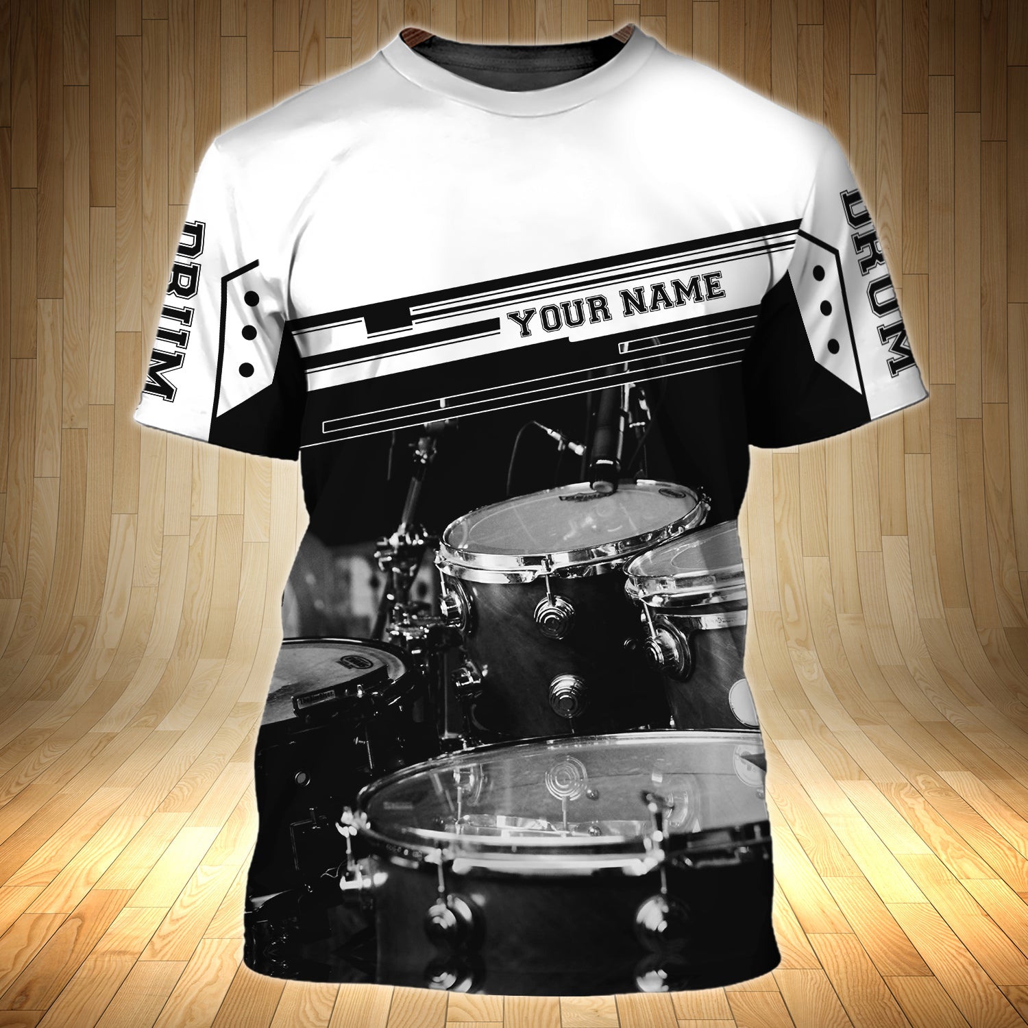 Drummer 02 - Personalized Name 3D Tshirt - Pth98