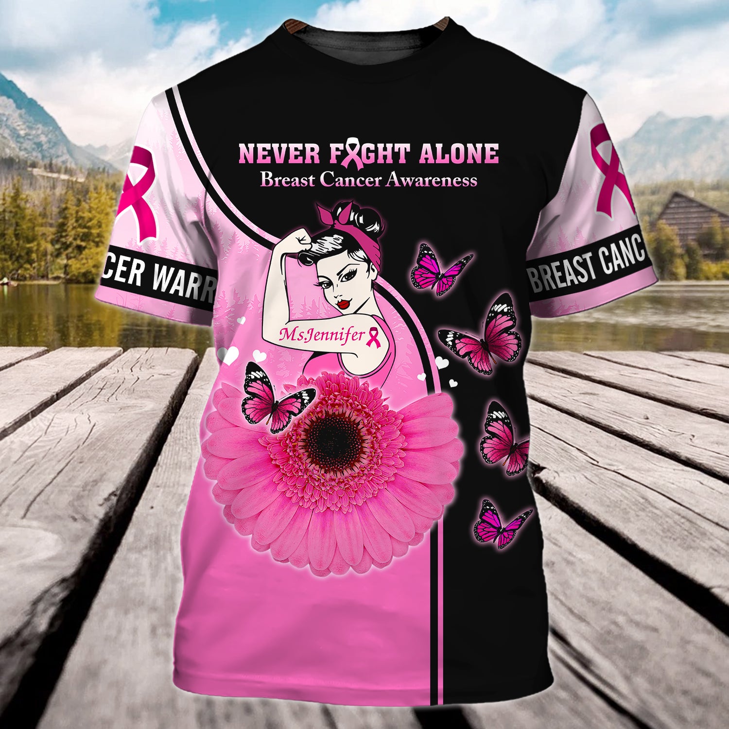Never Fight Alone - Personalized Name 3D Tshirt - QB95