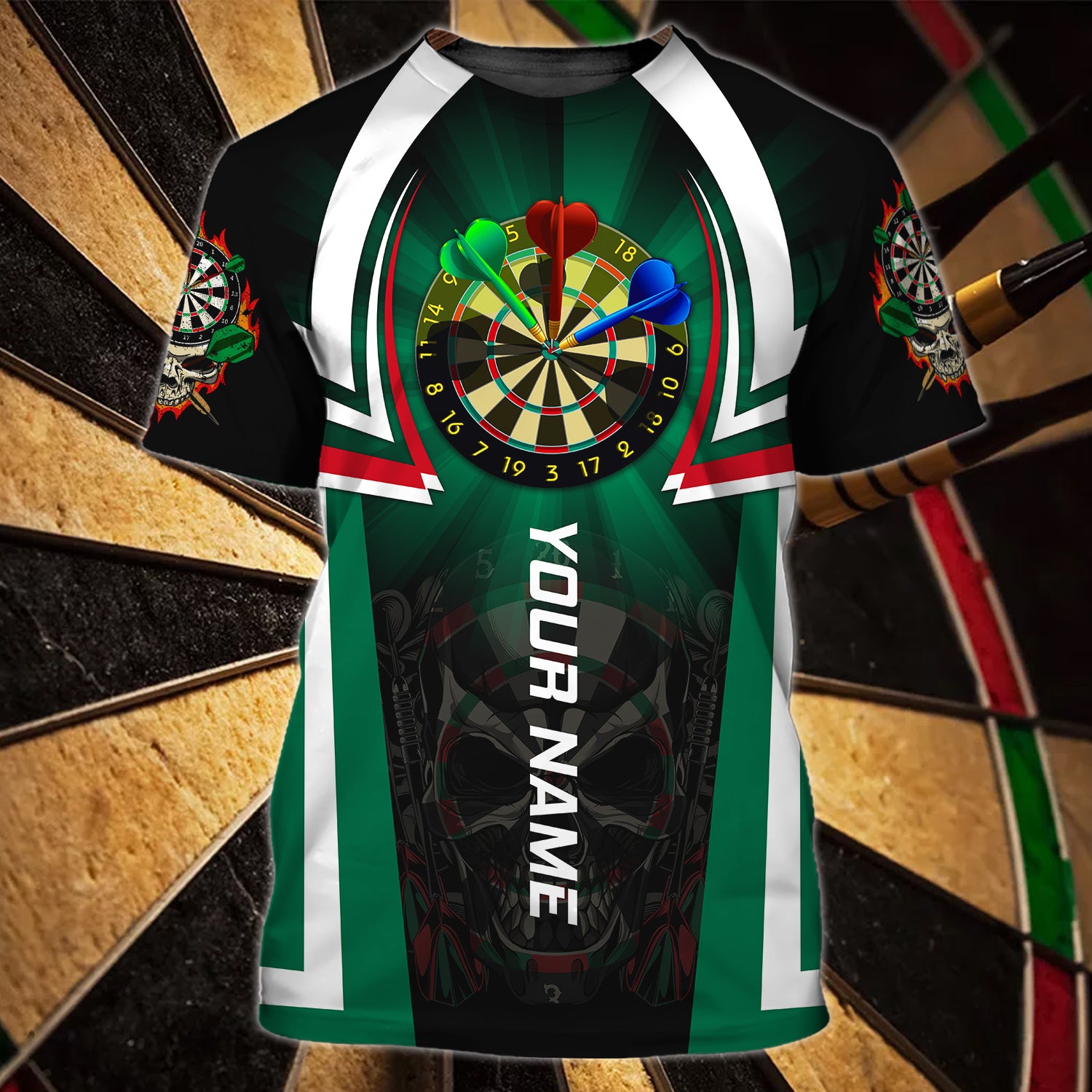 Triple Dart - Personalized Name 3D T Shirt - HN95