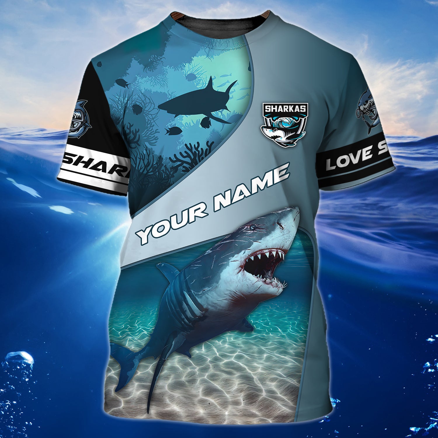 Shark 05 - Personalized Name 3D Tshirt - H98