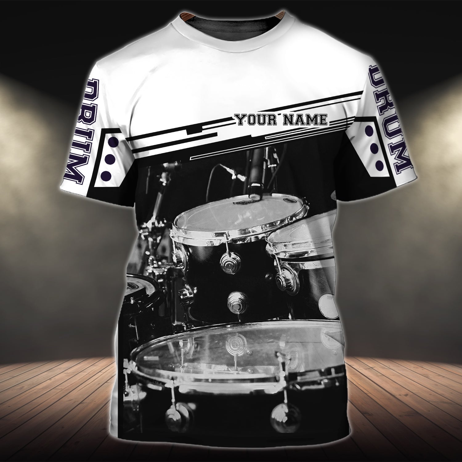 Drum 05- Personalized Name 3D Tshirt - HN95