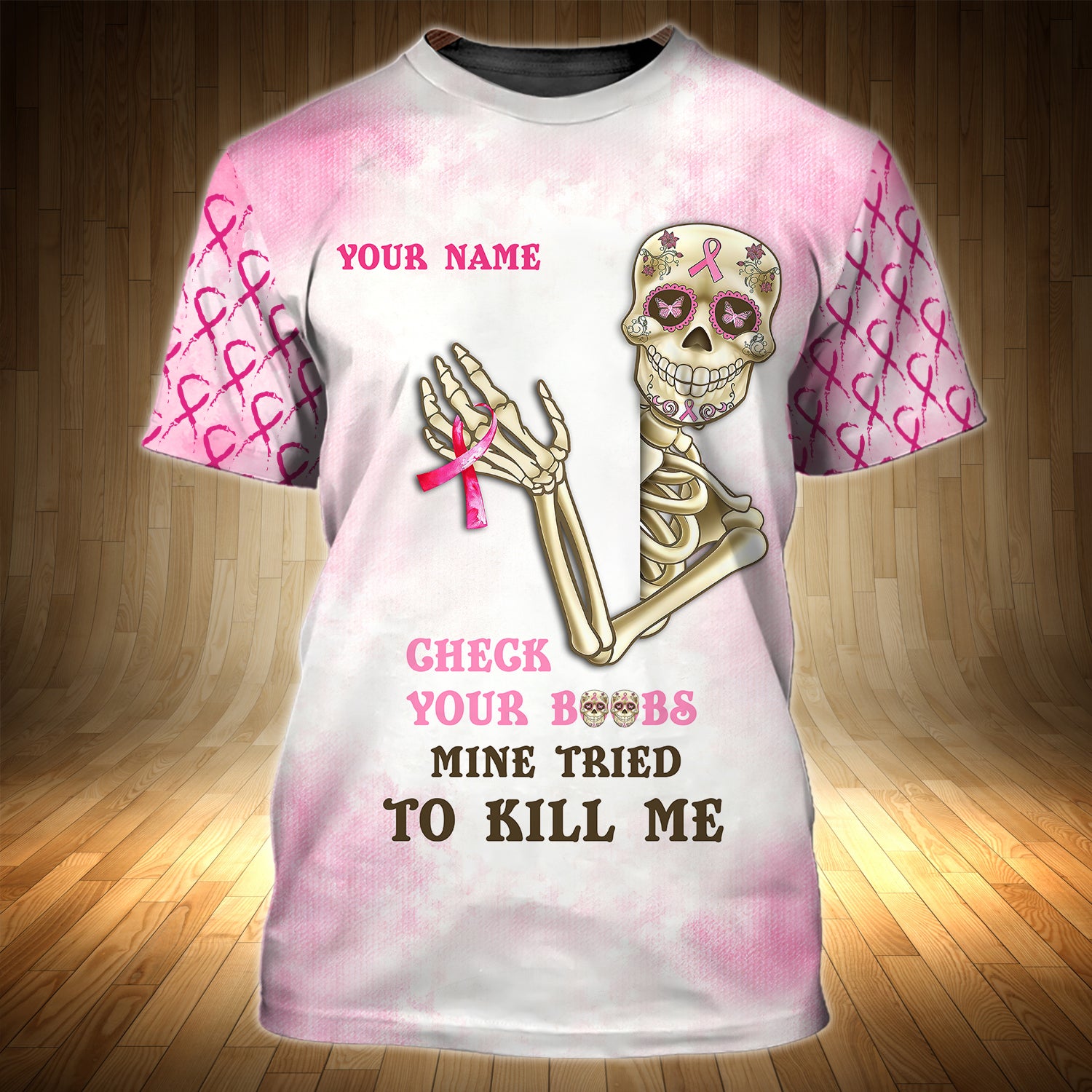 Breast Cancer Awareness  - Personalized Name 3D Tshirt - CV98 104