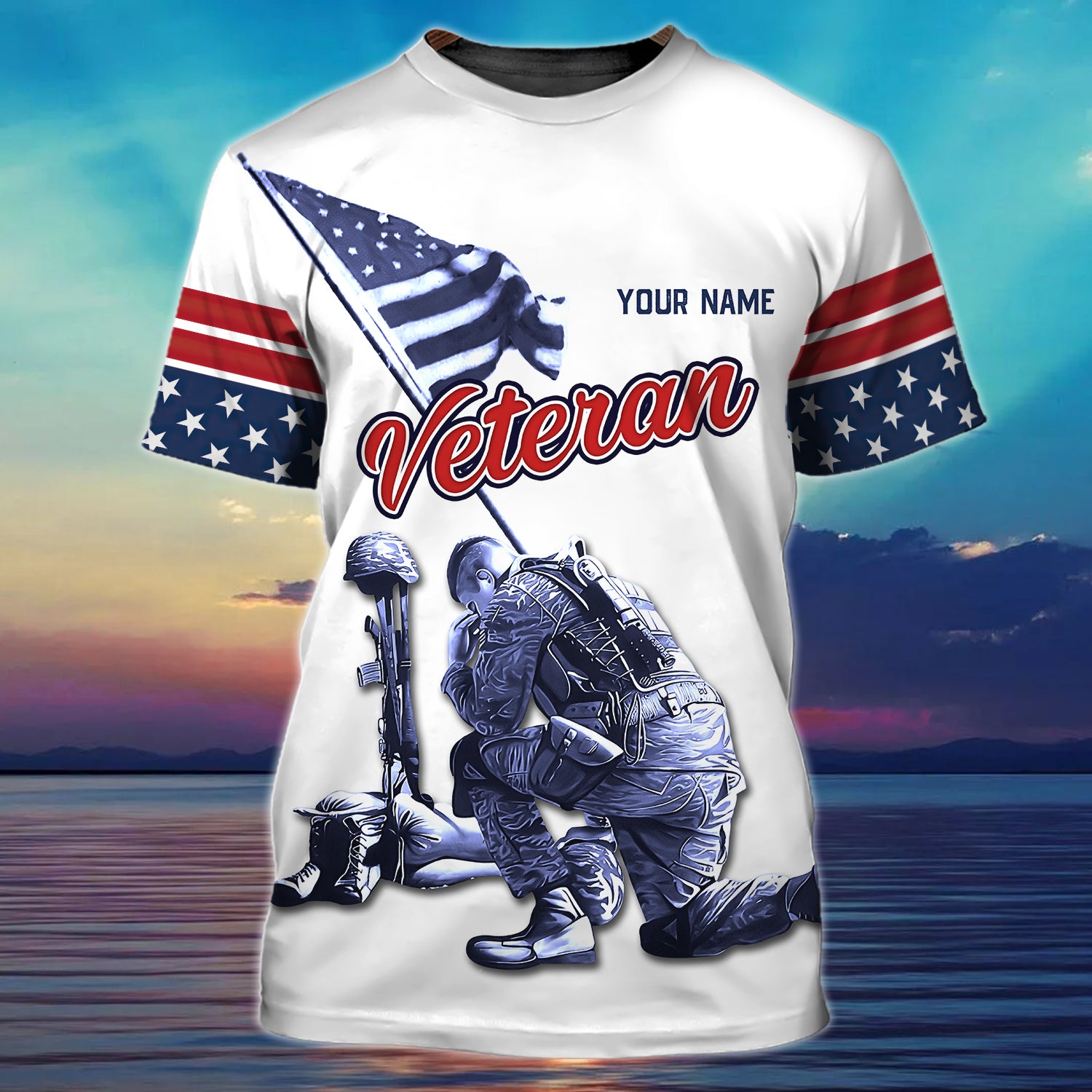 Veteran - Personalized Name 3D Tshirt 101 - Bhn97