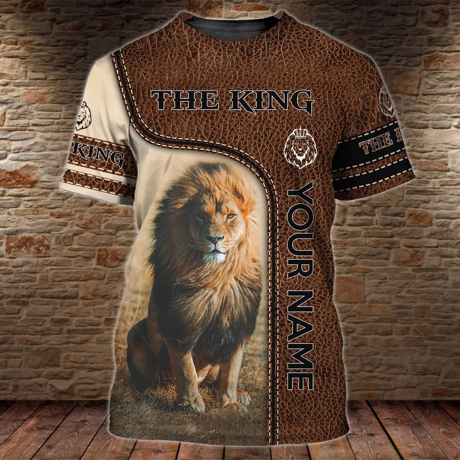 THE KING - Personalized Name 3D Tshirt 01 - RINC98