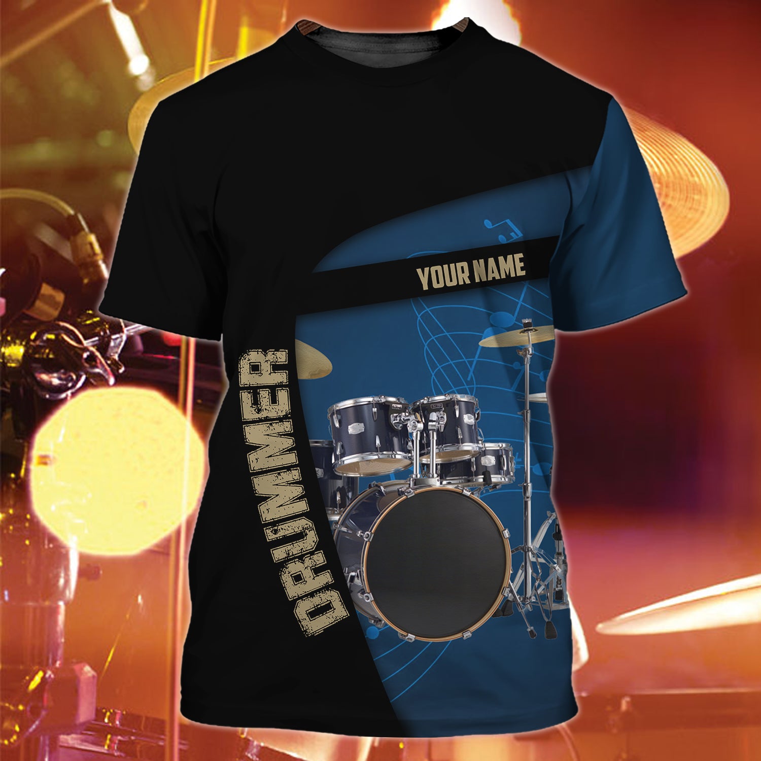 Drummer - Personalized Name T Shirt 010 - Cv98