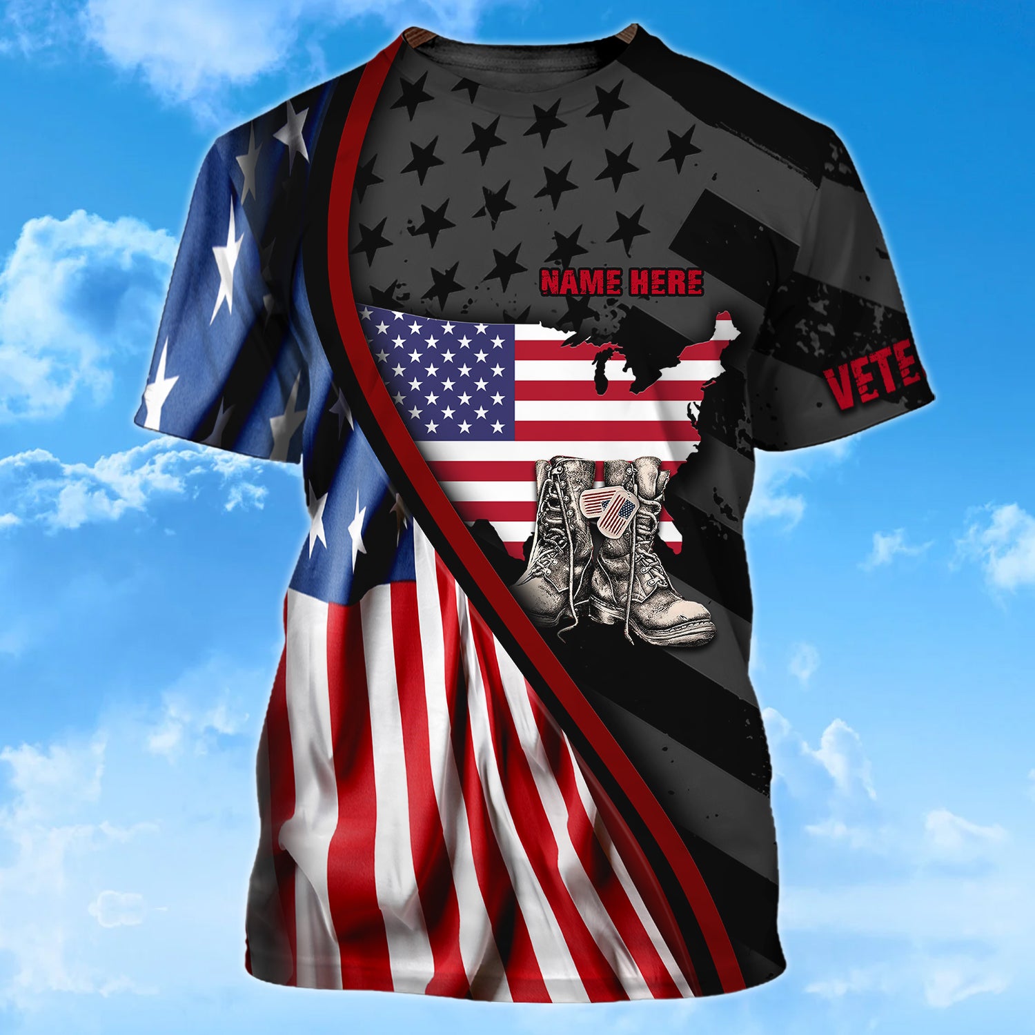 Freedom Isn't Free - VETERAN- Personalized Name 3D Tshirt16 - Lta98