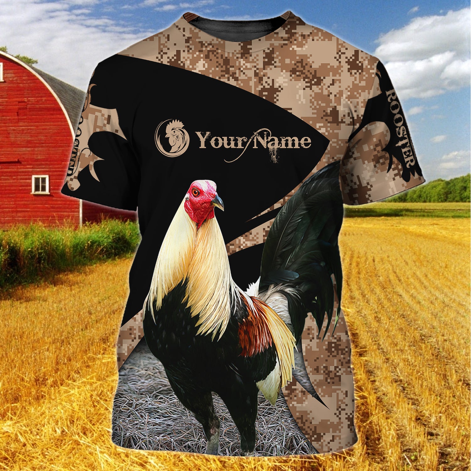 Chicken 6688 - Personalized Name 3D T Shirt - 16hb
