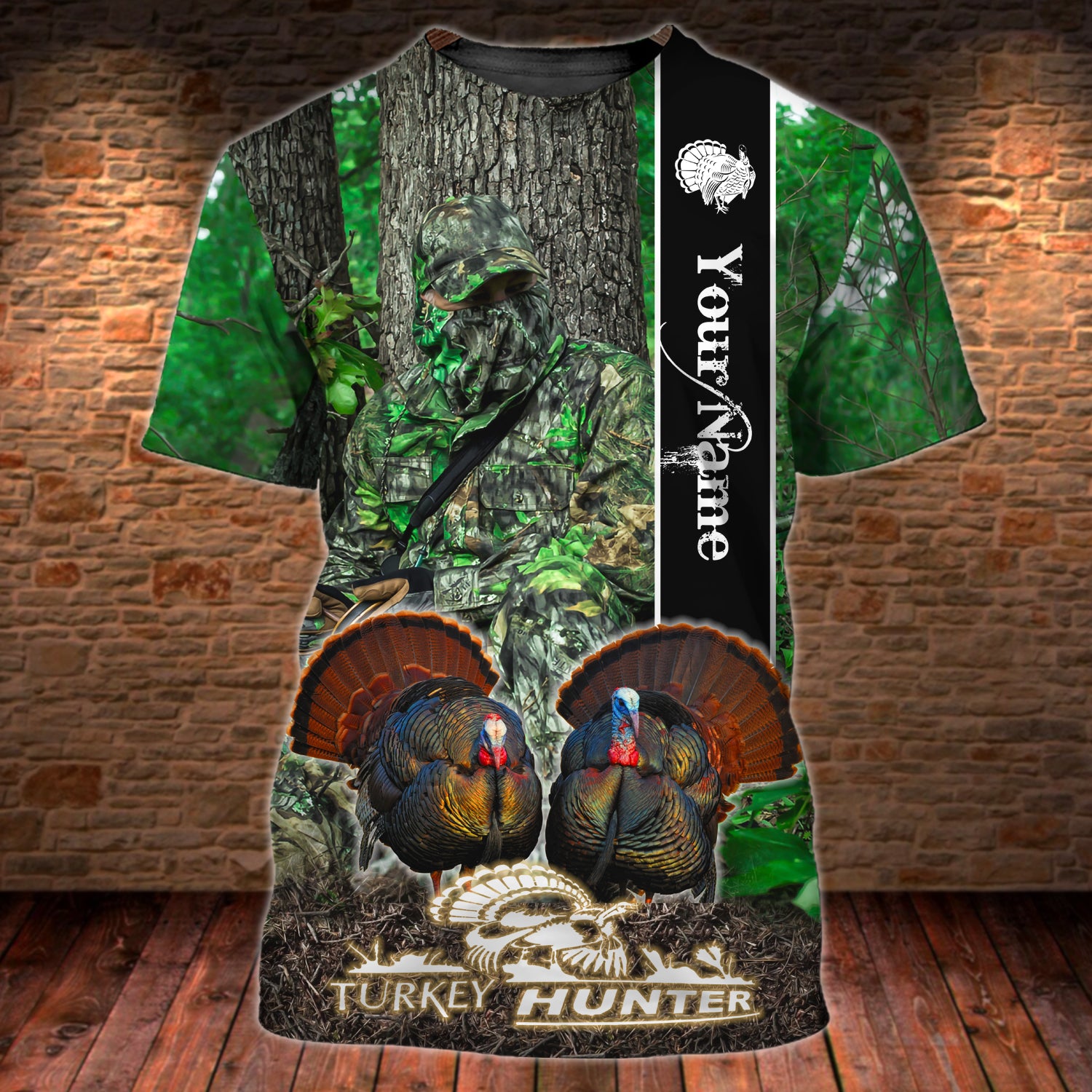 Turkey hunting - Personalized Name 3D Tshirt - Lst149