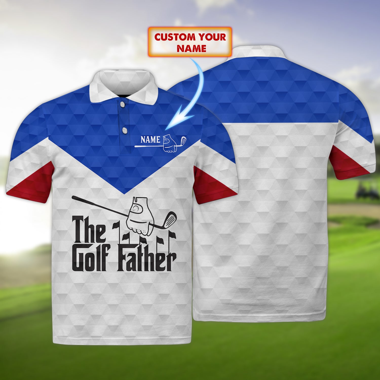 Golfer - Personalized Name 3D Polo Shirt 05 - CV98