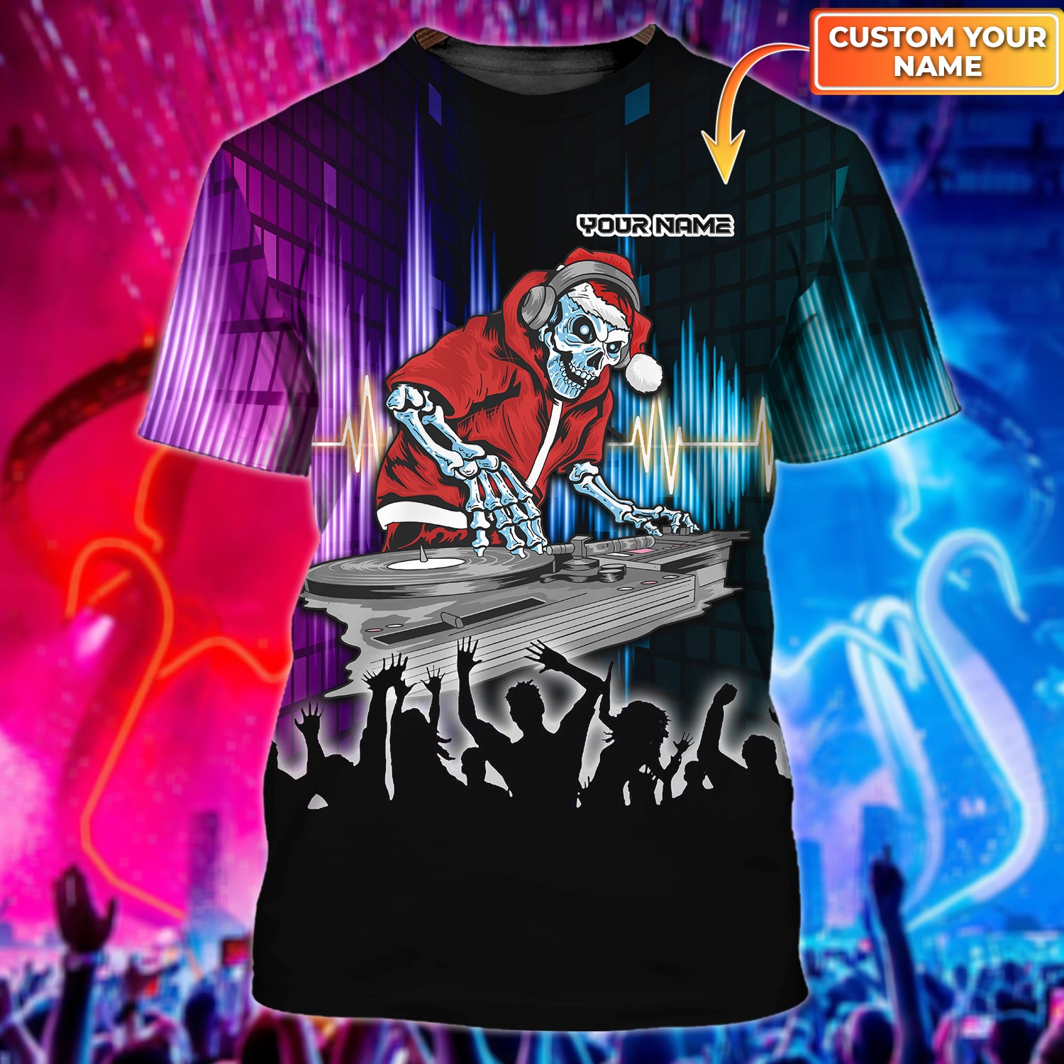 3D DJ 007 - Personalized Name 3D Tshirt - DAT93