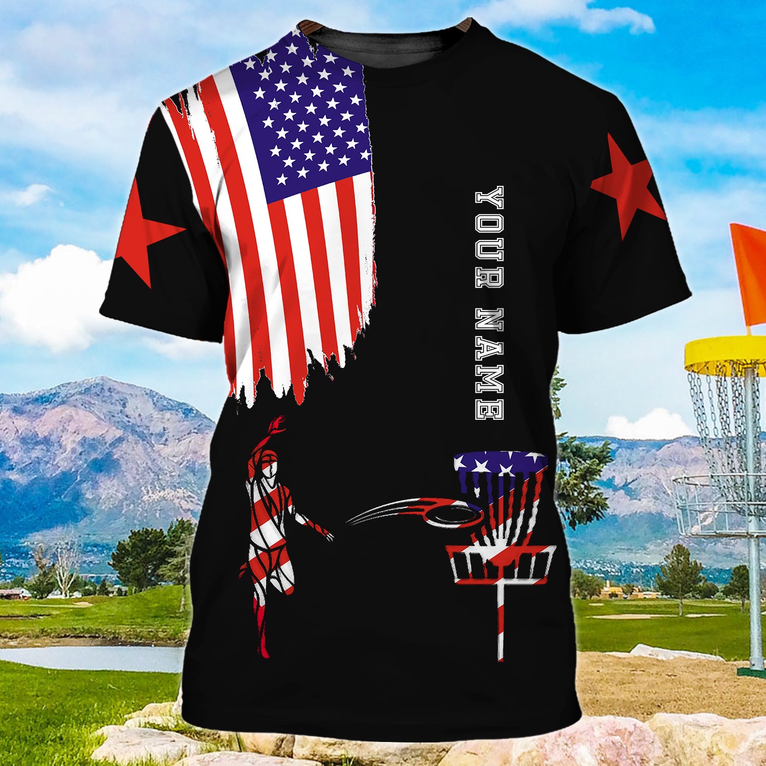 Disc Golf - Personalized Name 3D Tshirt - Nmd 52 (Only Sale Today)