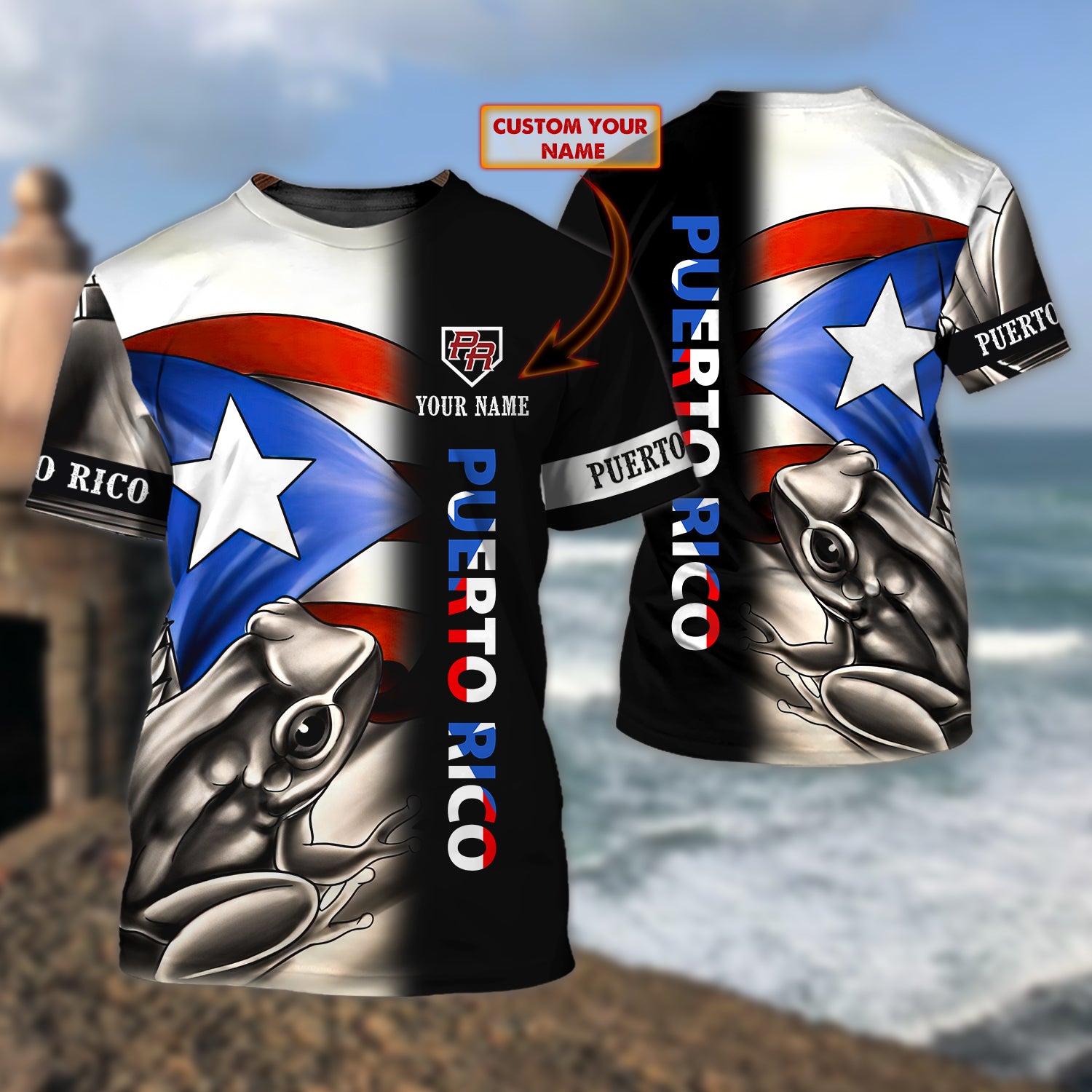 PUERTO RICO 01 - Personalized Name 3D T Shirt - RINC98