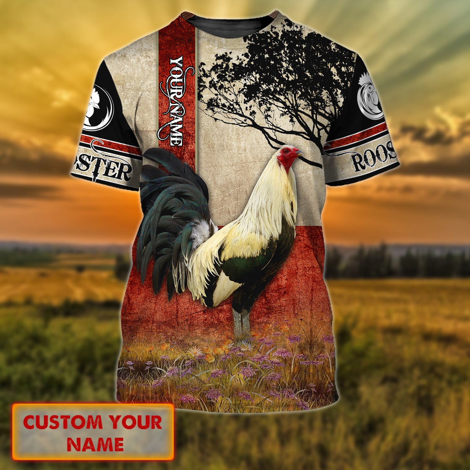 Rooster - Personalized Name 3D Tshirt 43 - Nvc97