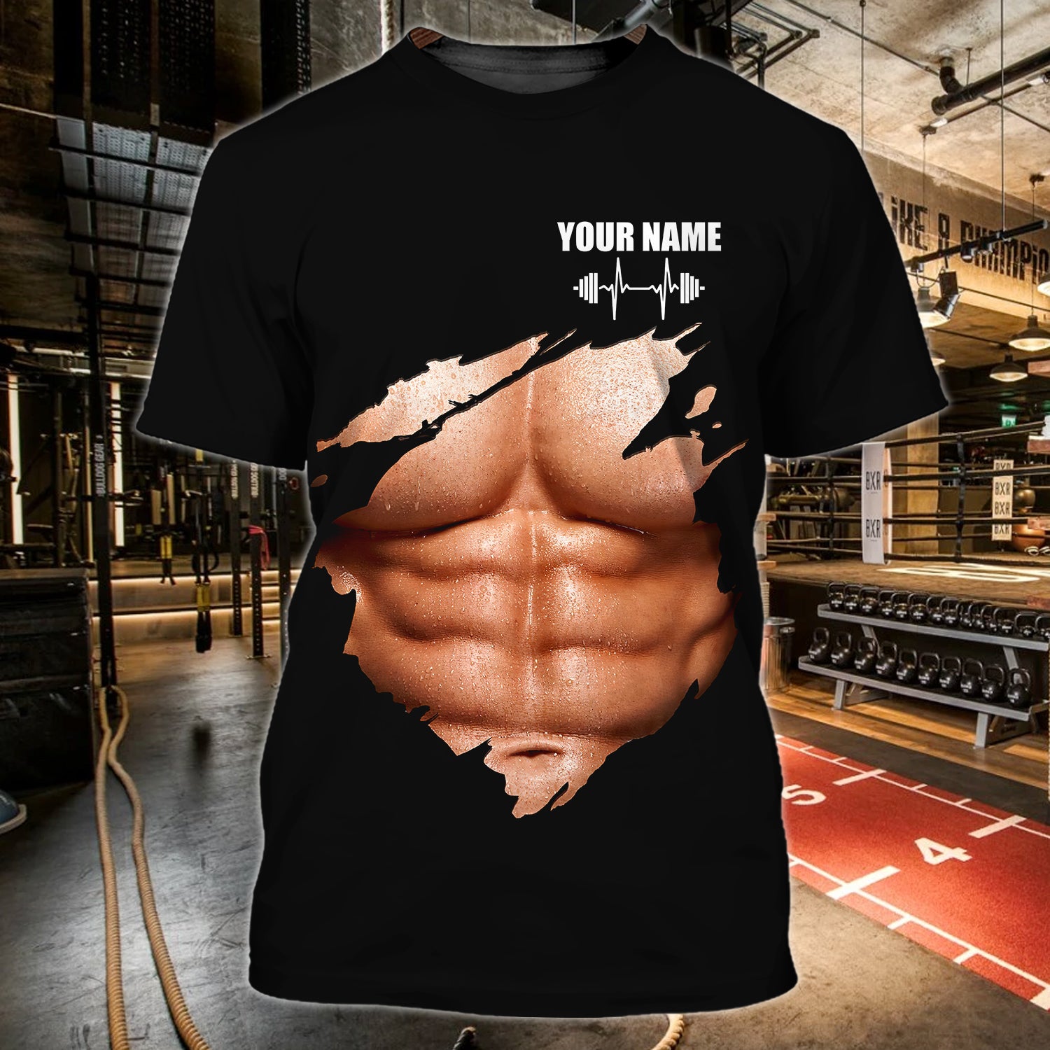 GYM  - Personalized Name 3D T Shirt -tt99-206