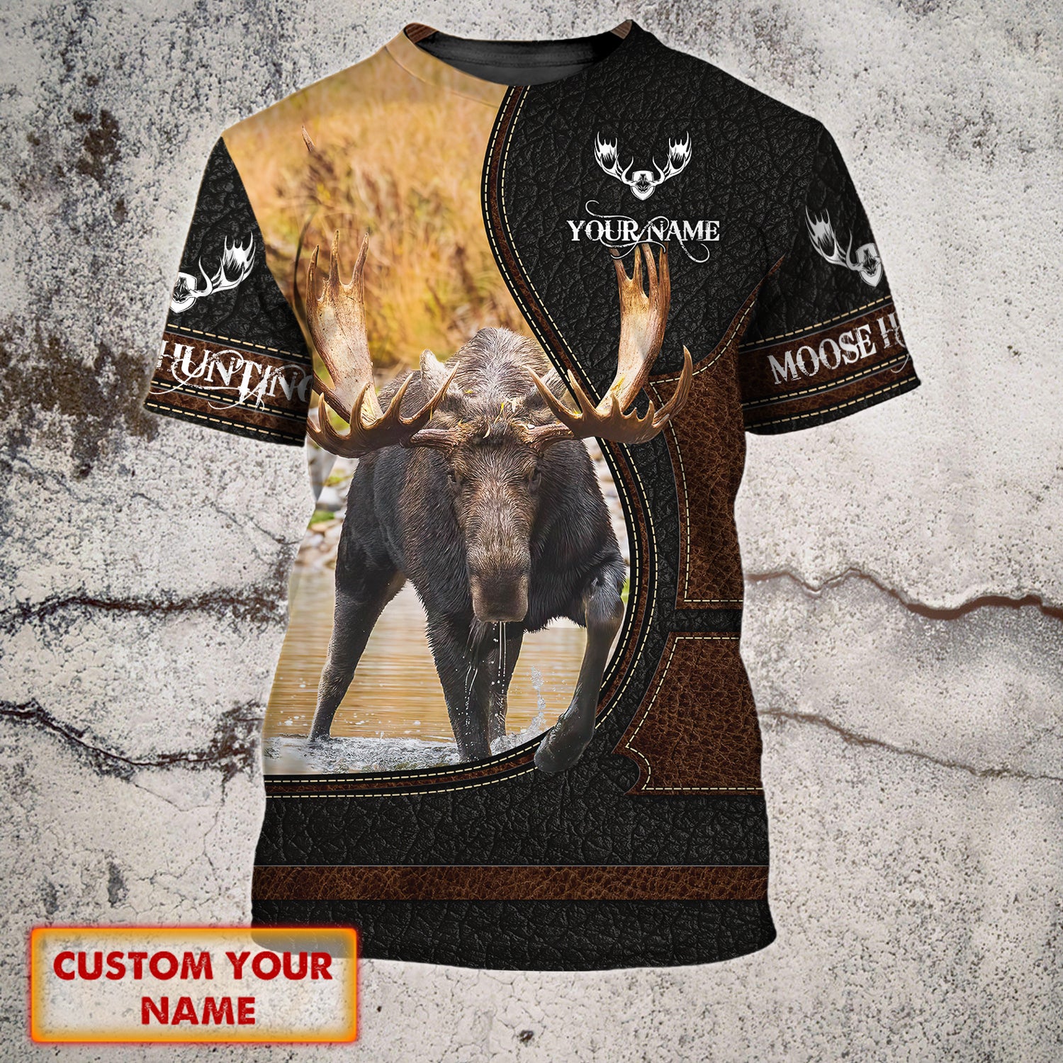 Moose Hunting - Personalized Name 3D Tshirt 42 - Nvc97