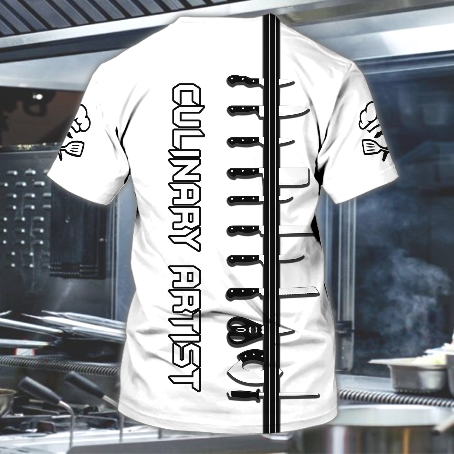 CHEF - Personalized Name 3D Tshirt 14.1 - RINC98