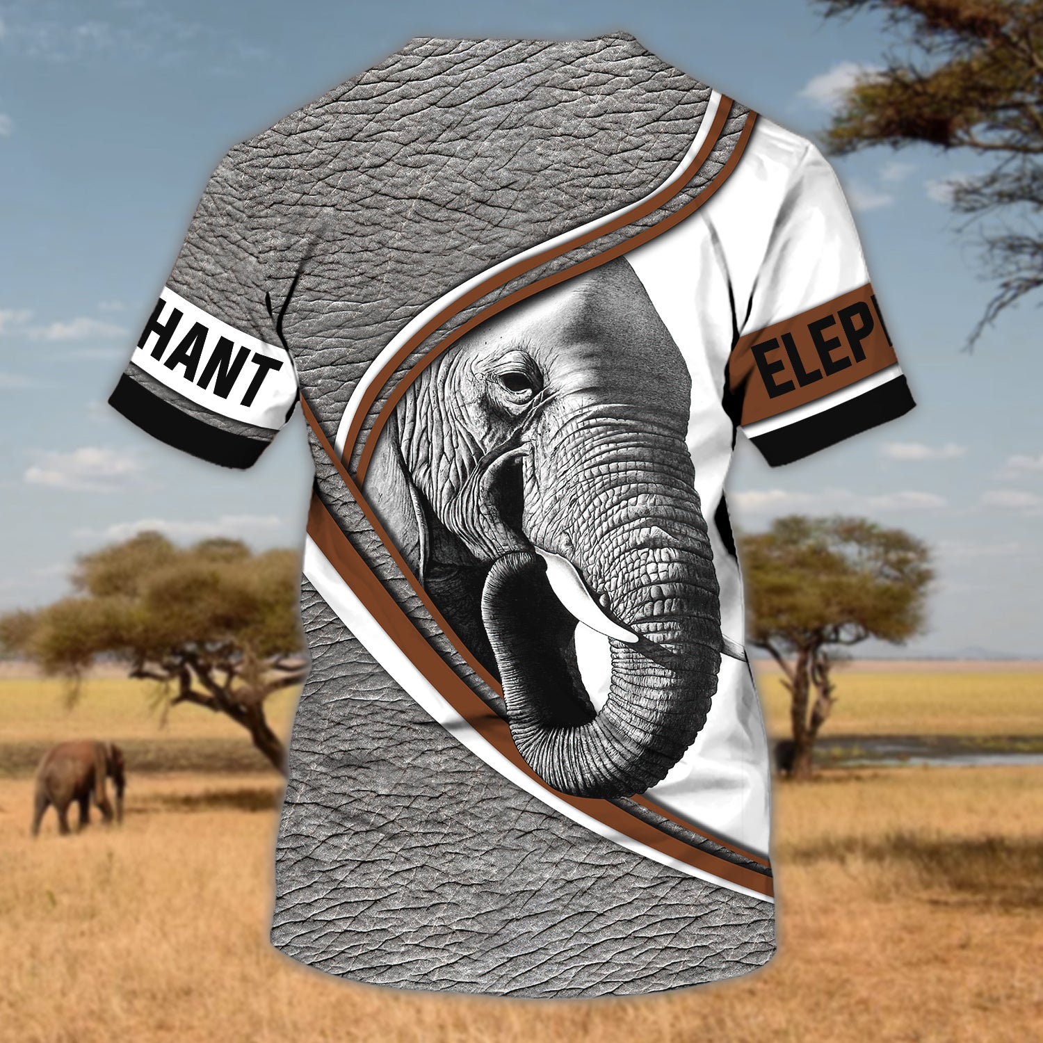 Elephant - Personalized Name 3D Tshirt - TD97-110