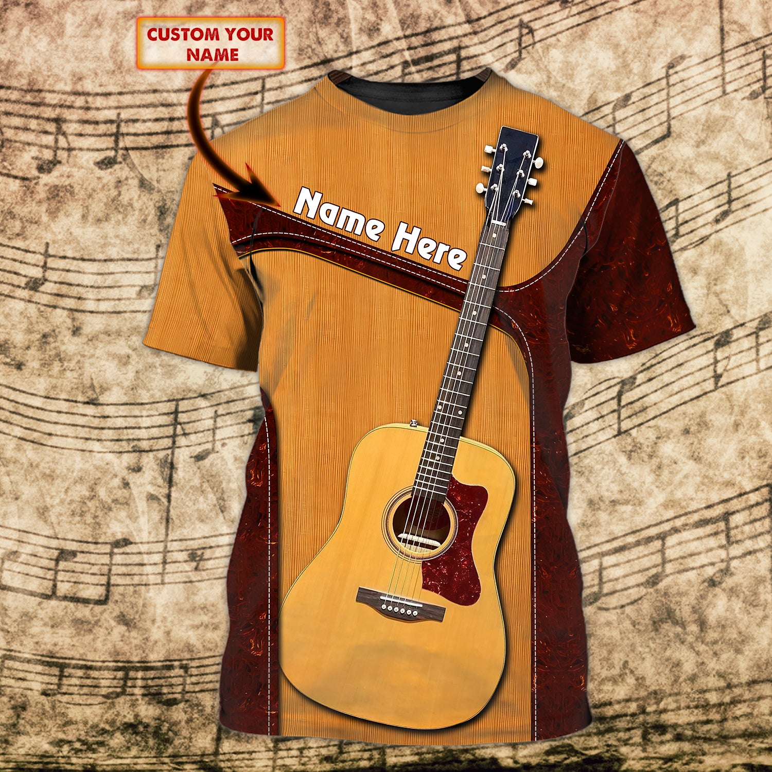 Guitar -  3D T Shirt - TT99-706