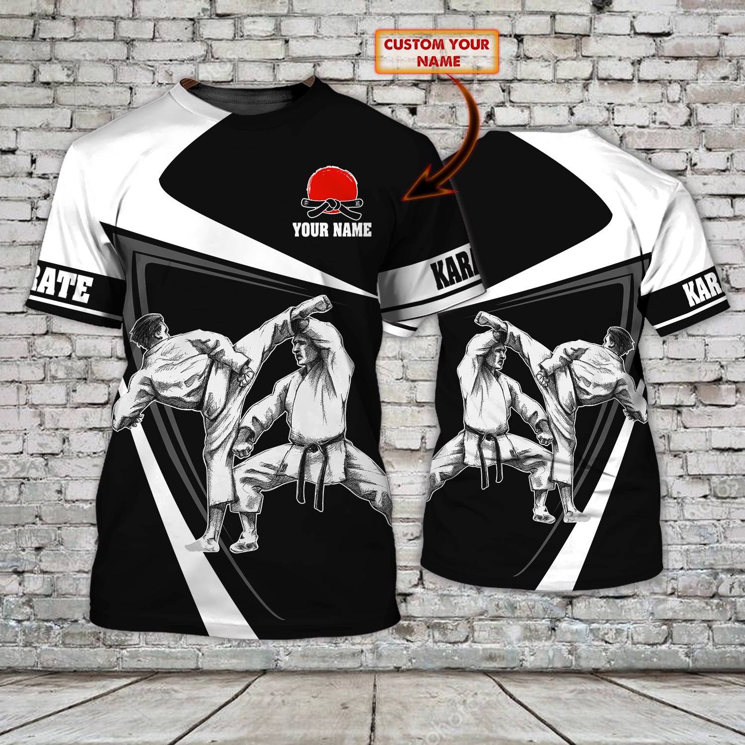 Karate 2 - Personalized Name 3D Tshirt - QB95