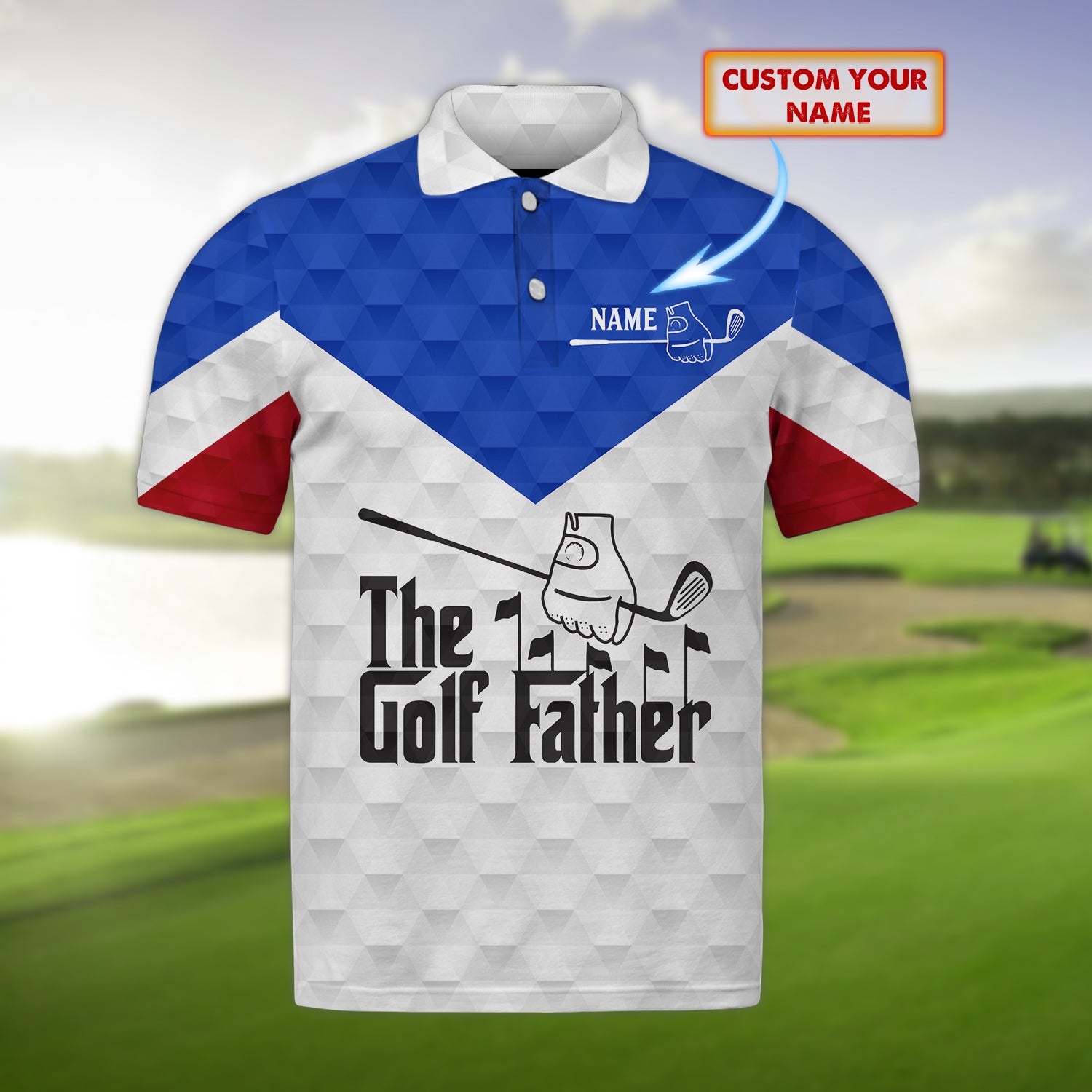 Golfer - Personalized Name 3D Polo Shirt 05 - CV98