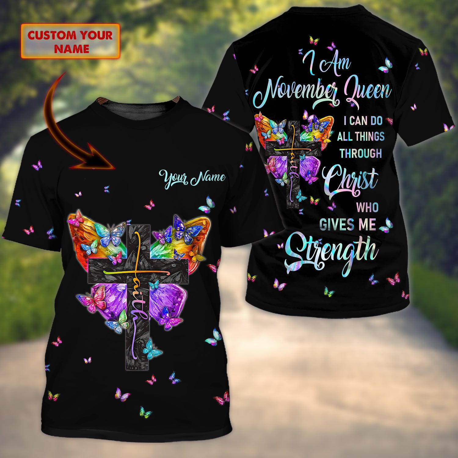 November Queen - Personalized Name 3D Tshirt 52 - Bhn97