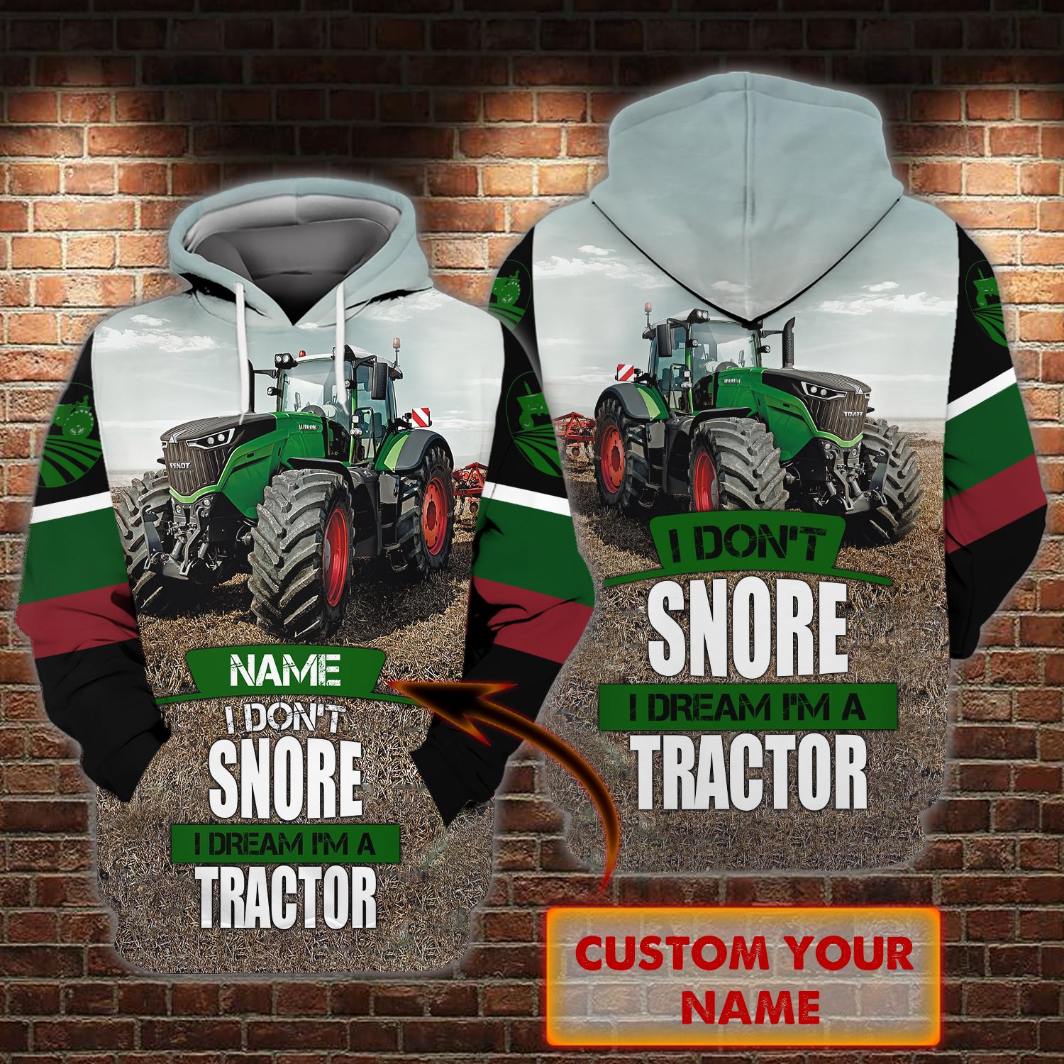 Farm - Personalized Name 3D Hoodie - dat93-025