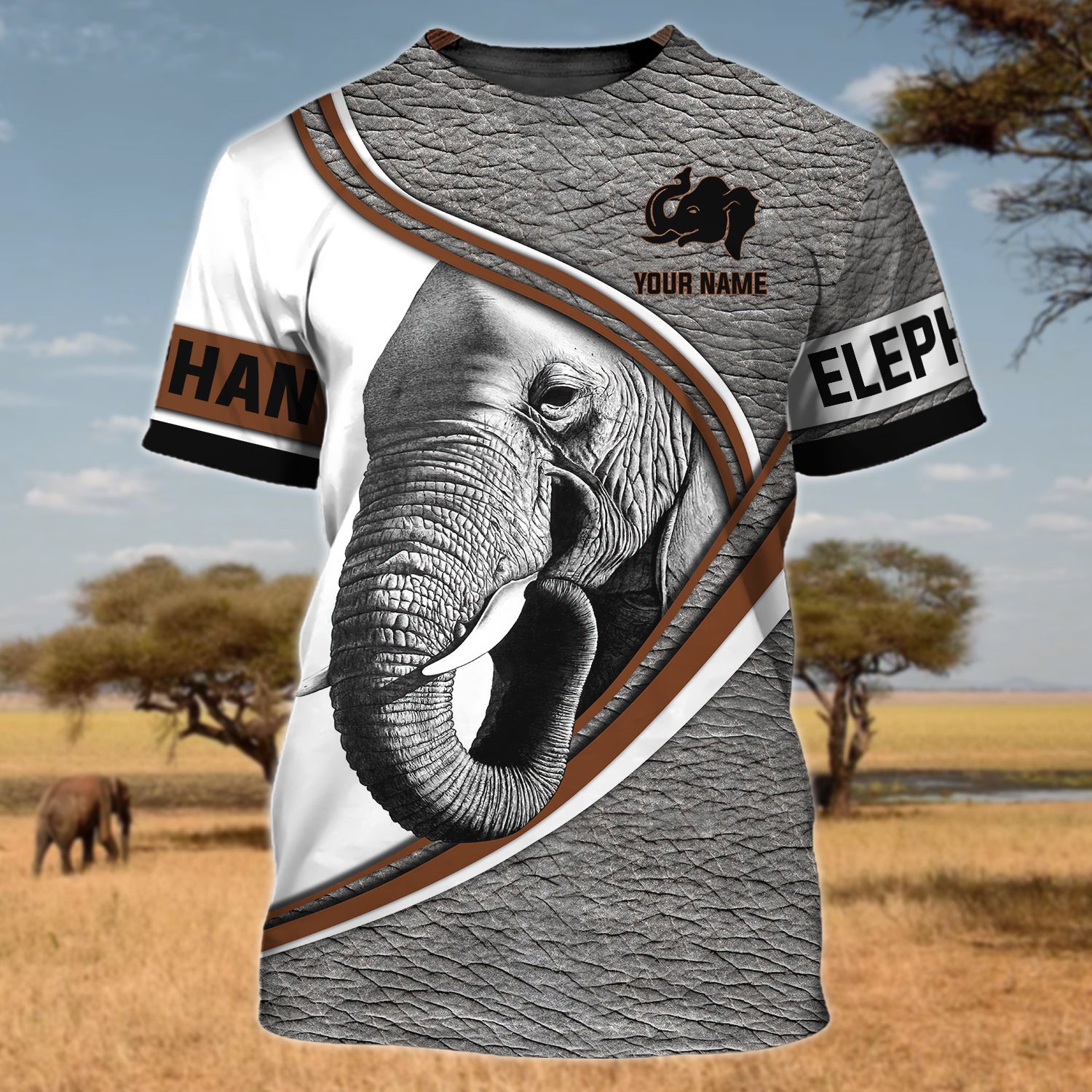 Elephant - Personalized Name 3D Tshirt - TD97-110