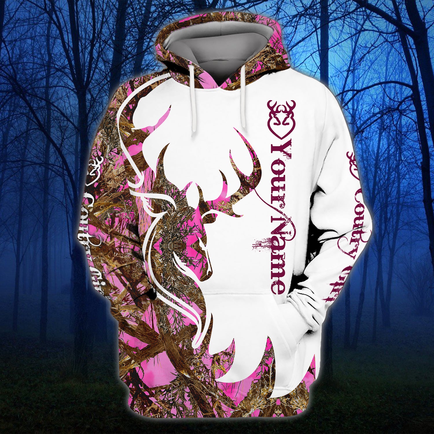 Country Girl - Personalized Name 3D Hoodie - Dah 38