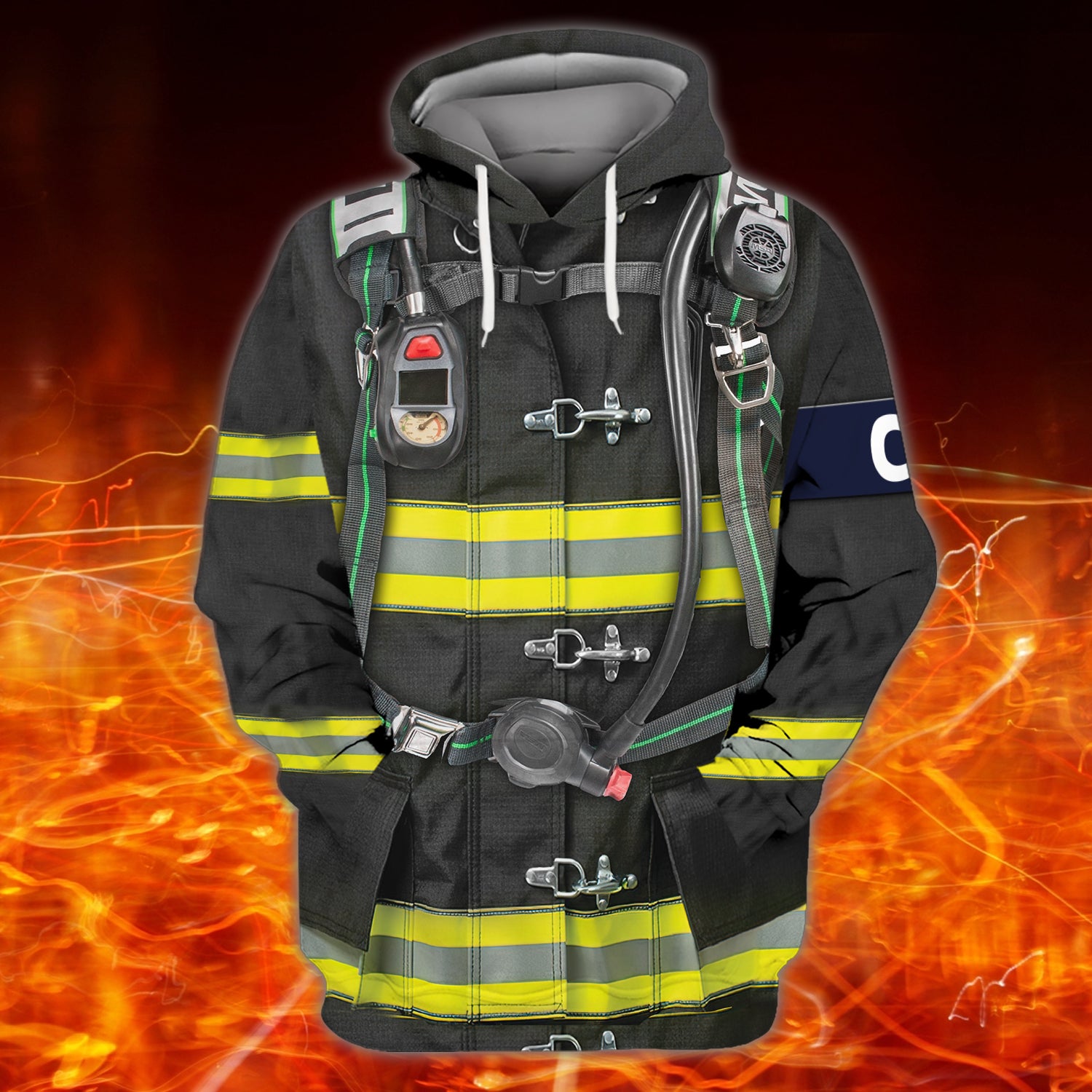 FIREFIGHTER - Personalized Name 3D Hoodie - CV98