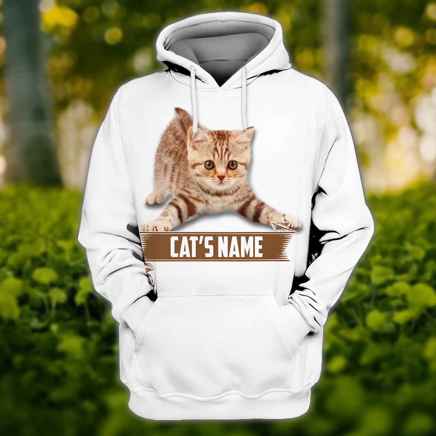 A Baby Cat - Personalized Name 3D Hoodie