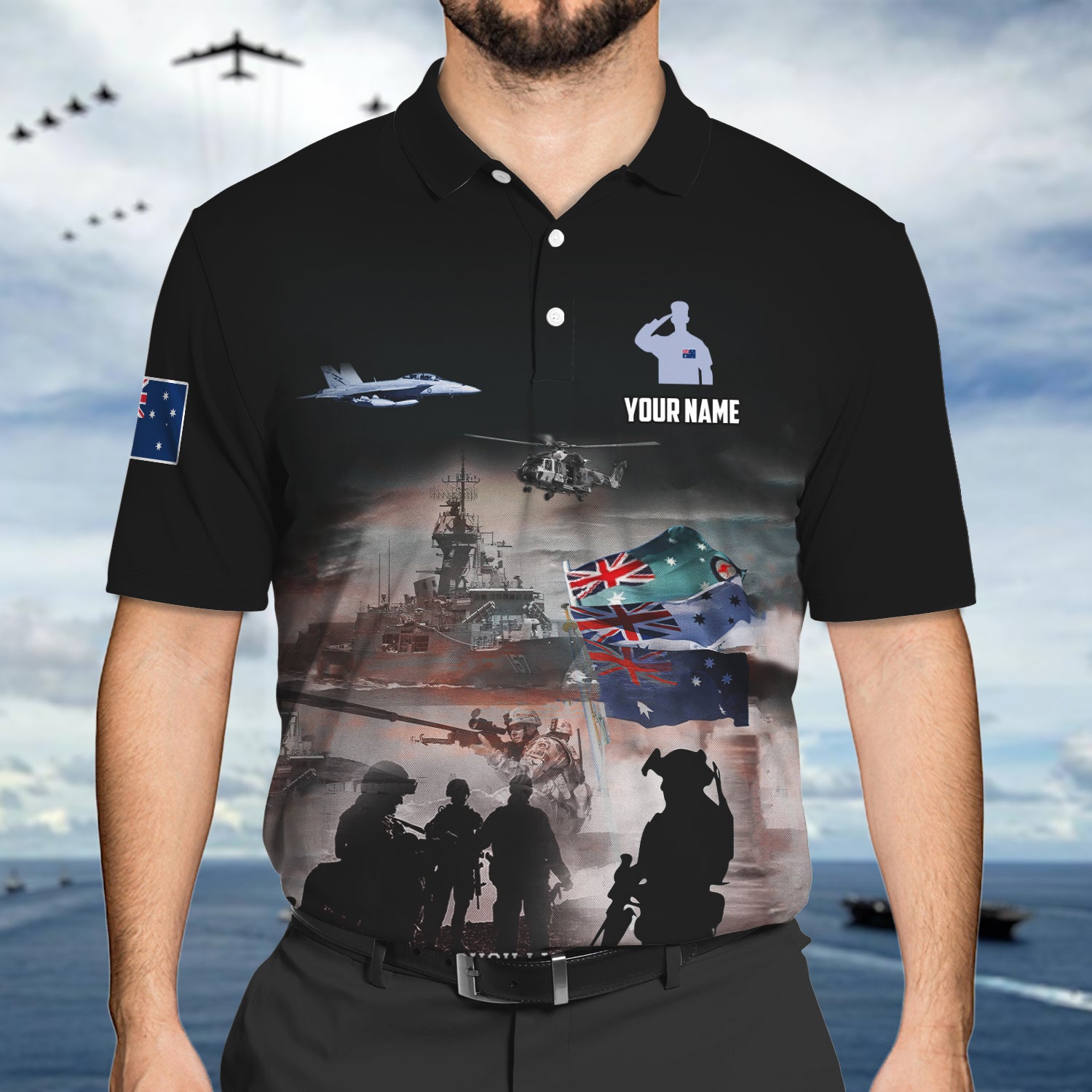 I Fear No Evil Personalized Name 3D Polo Shirt 164, Nvc97