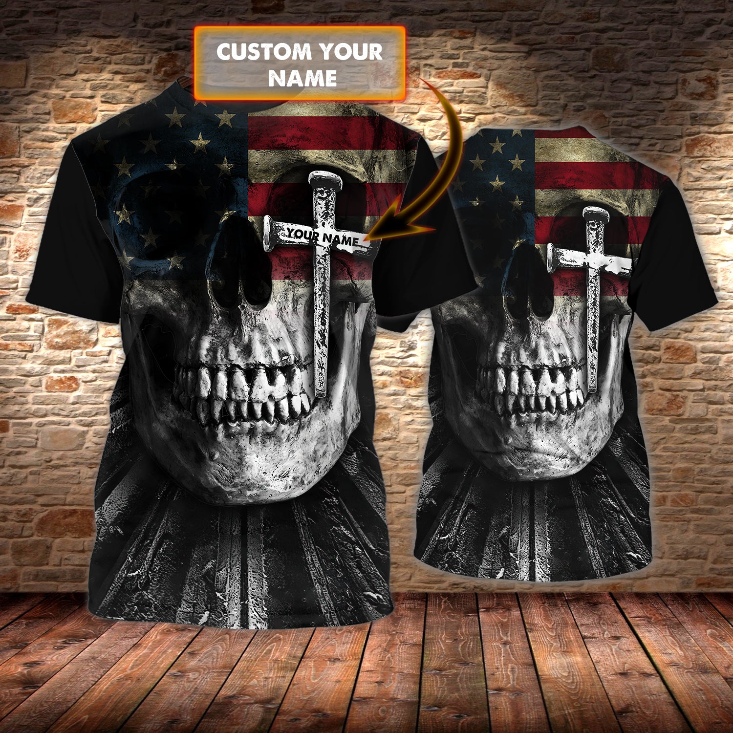 Skull - Personalized Name 3D Tshirt - H98 051