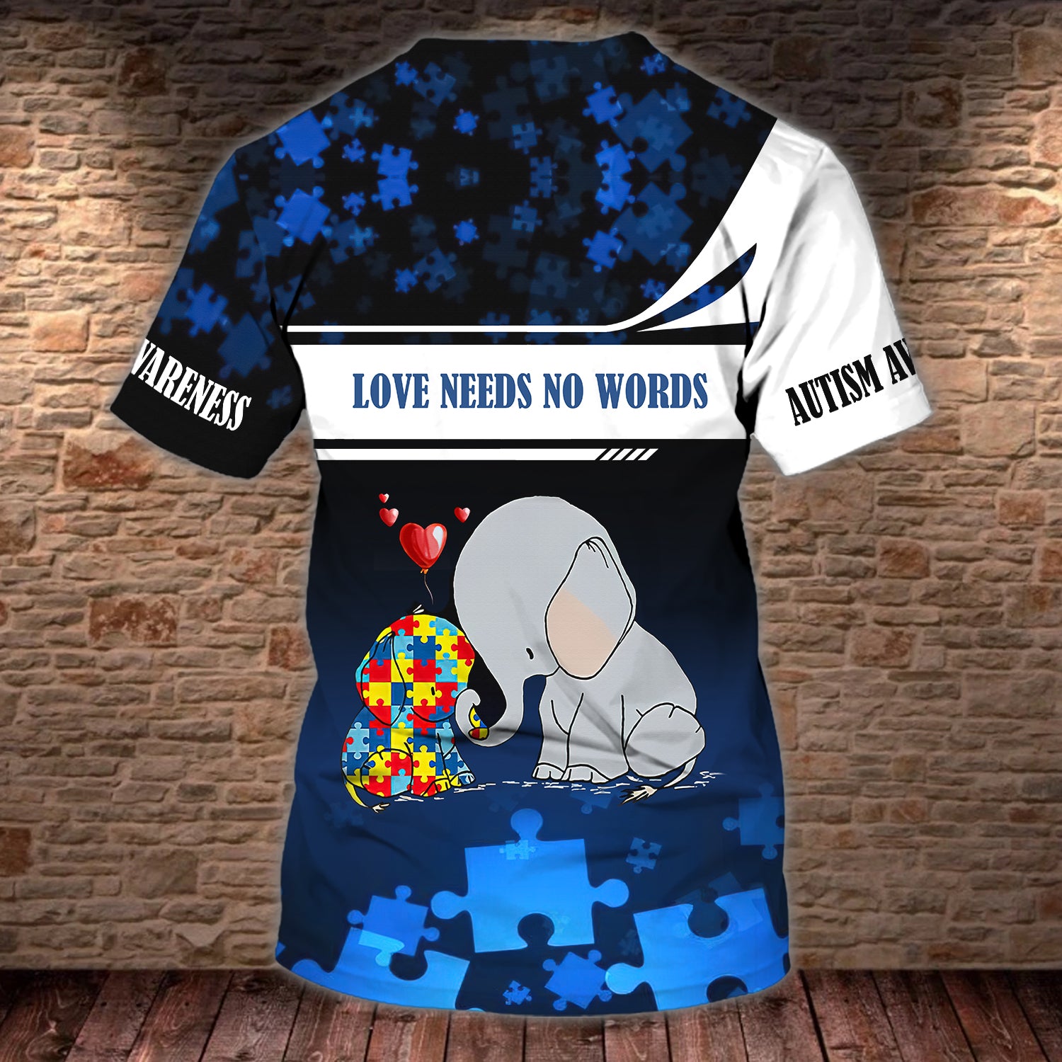 Autism - Personalized Name 3D Tshirt - Htl