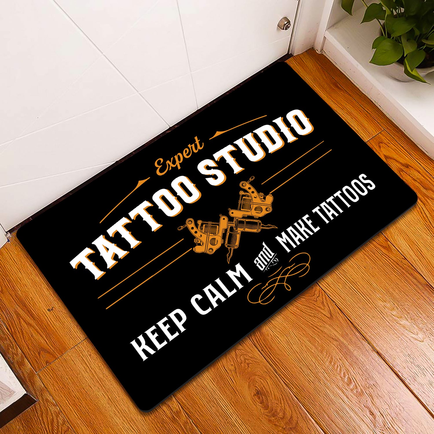 Tattoo Artist Shop Personalized Name & EST Year Doormat