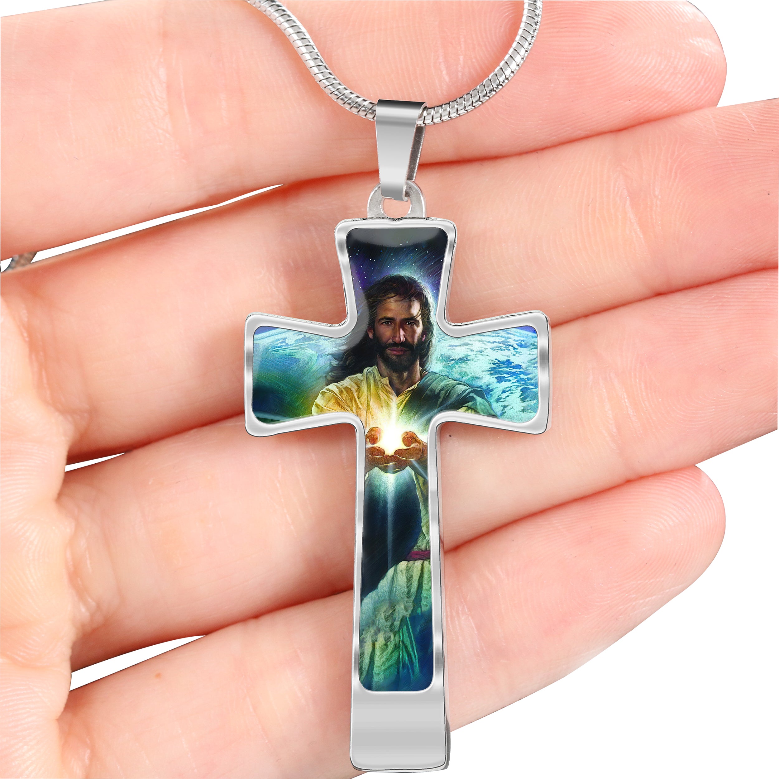 Custom Cross Necklace - Jesus - Fuly 9