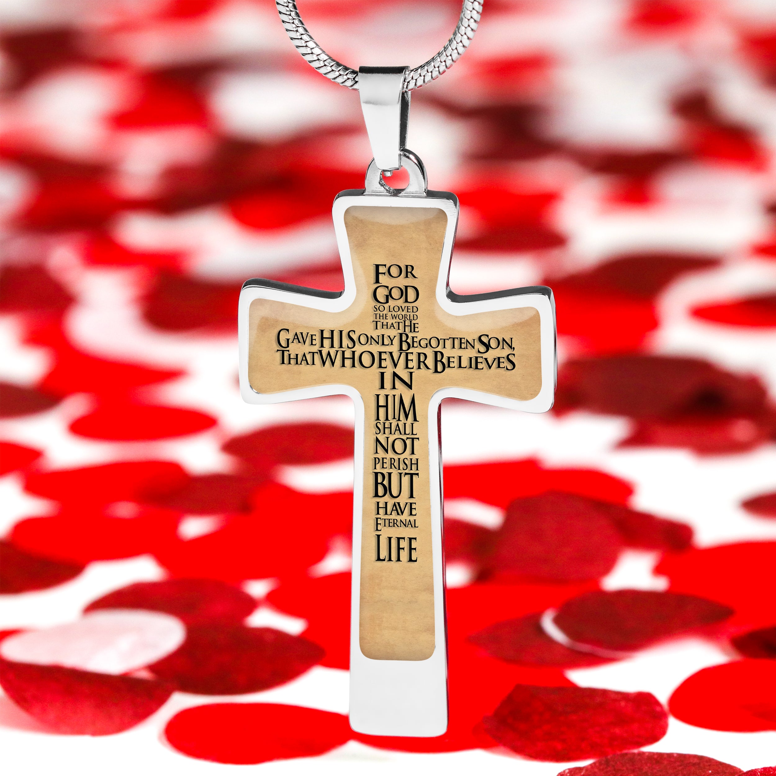Custom Cross Necklace - Faith - Vhv-cross-001