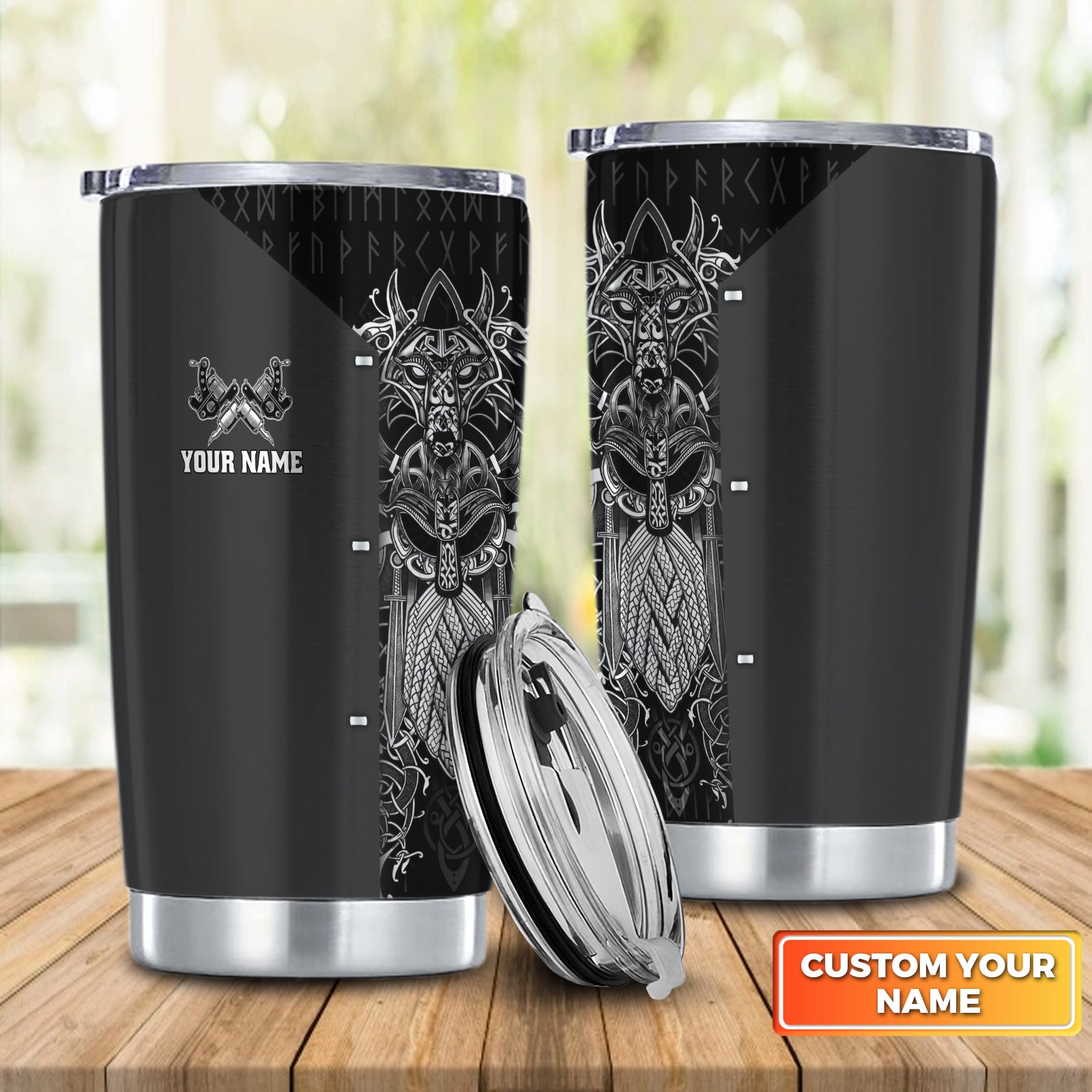 Tattoo Artist Shop Personalized Name 3D Tumbler Gift For Tattoo Artist