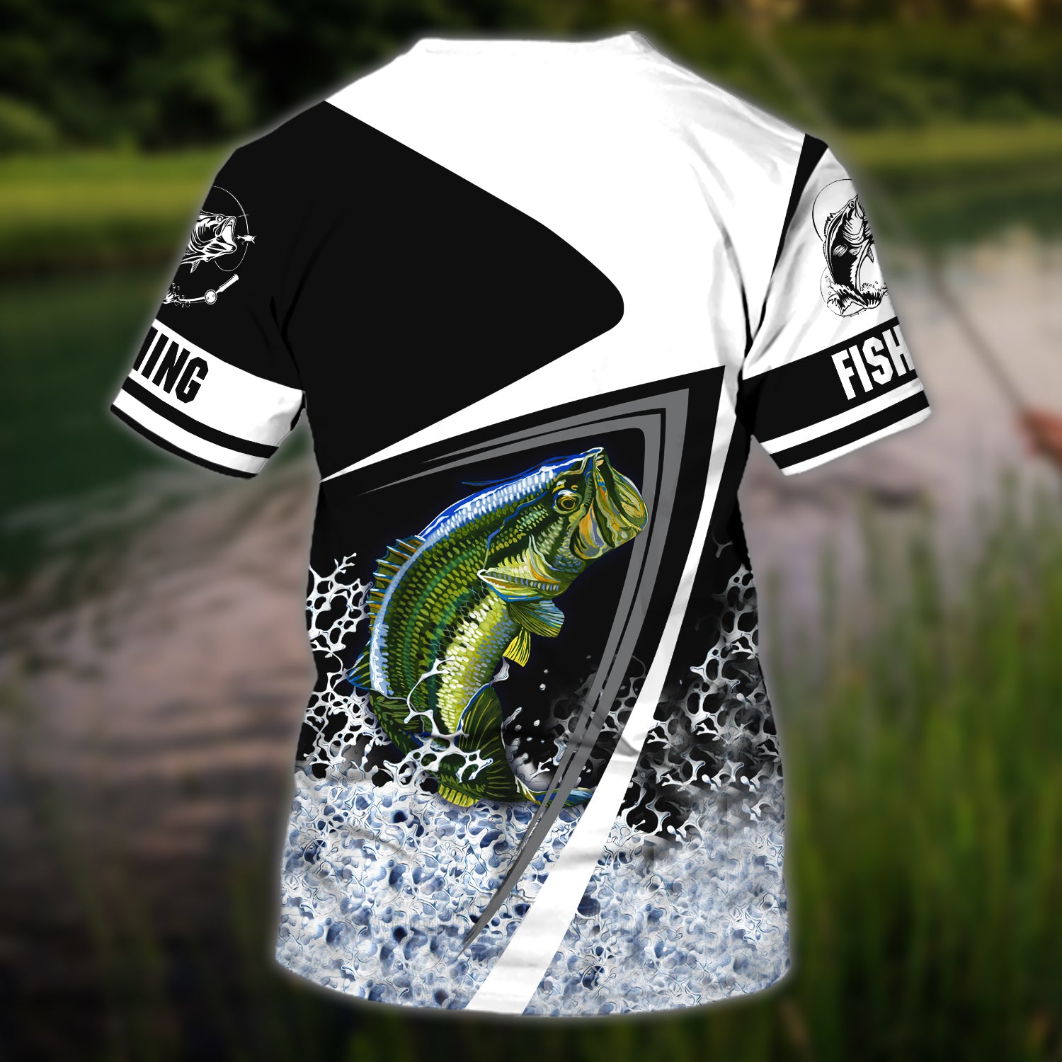 Bass Fishing custom name Tshirt - N94