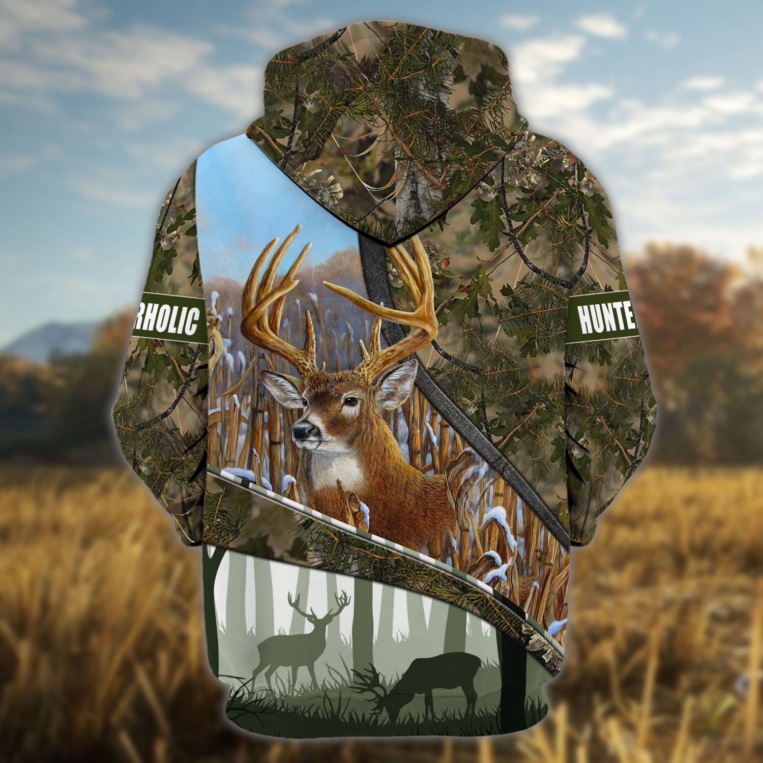 Hunting - Personalized Name 3D Zipper hoodie - TT99-691