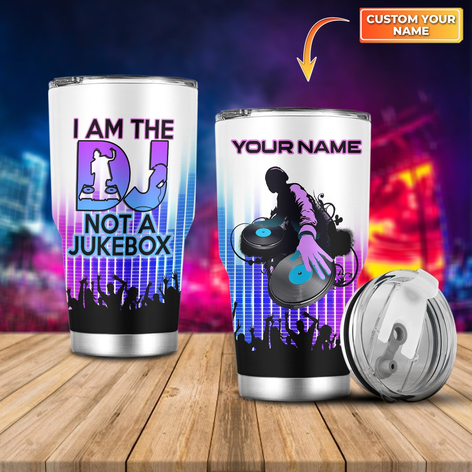 Dj, Personalized Tumbler - 1183
