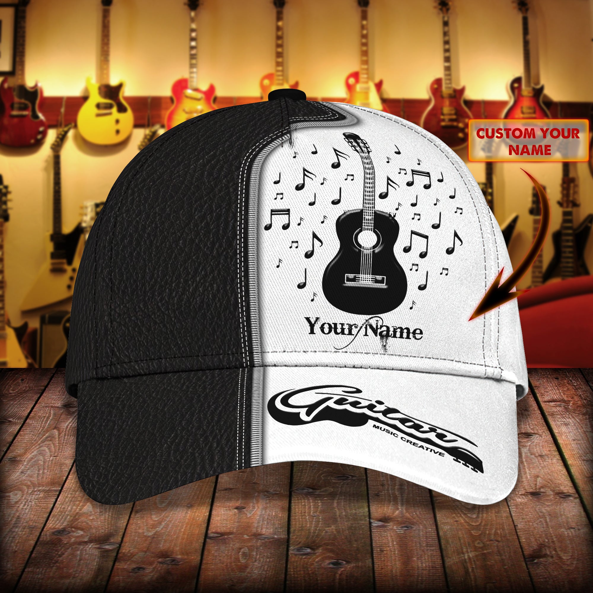 GUITAR CAP3 - Personalized Name Cap - BY97