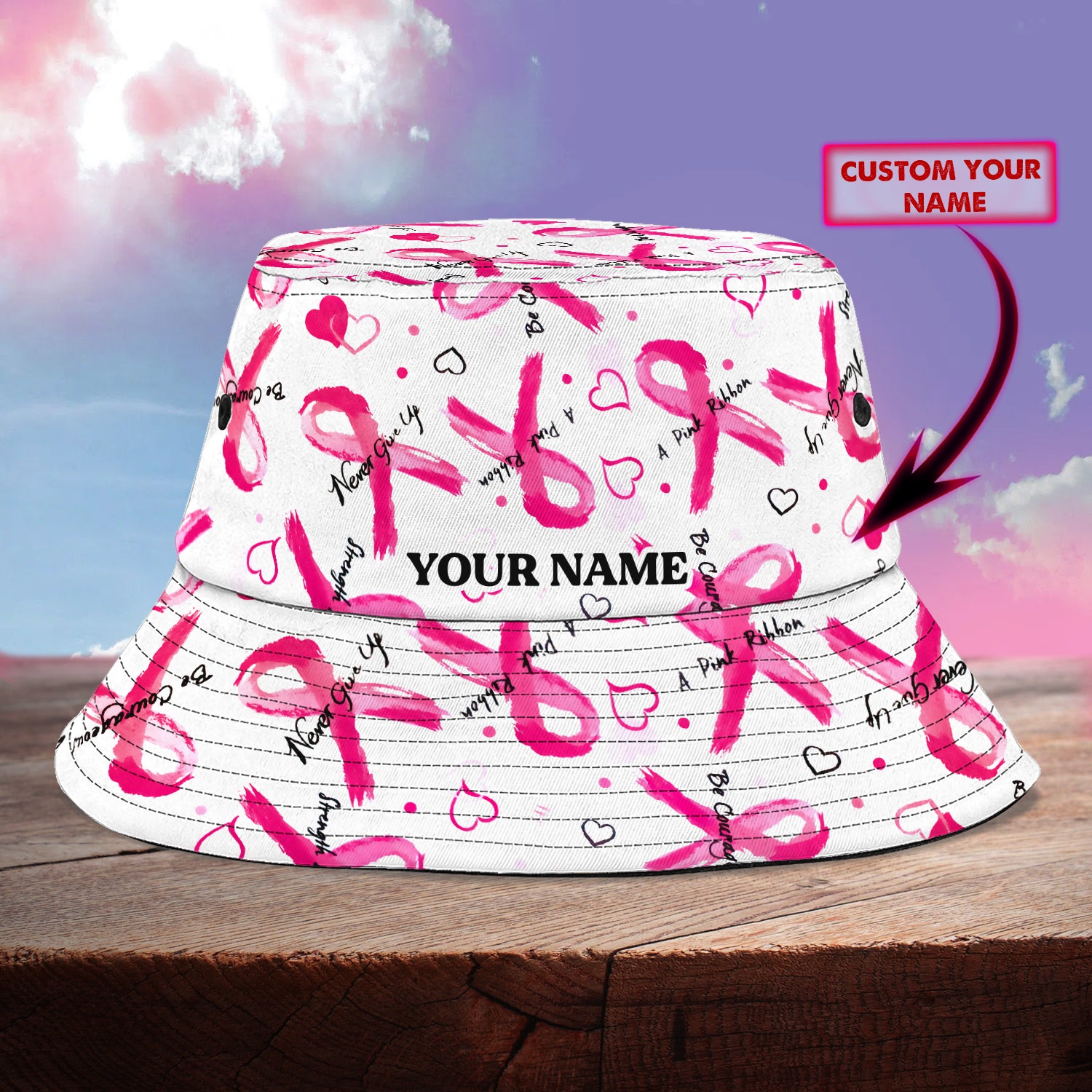 Breast Cancer Awareness 3  - Bucket Hat - Mitru (Sale)