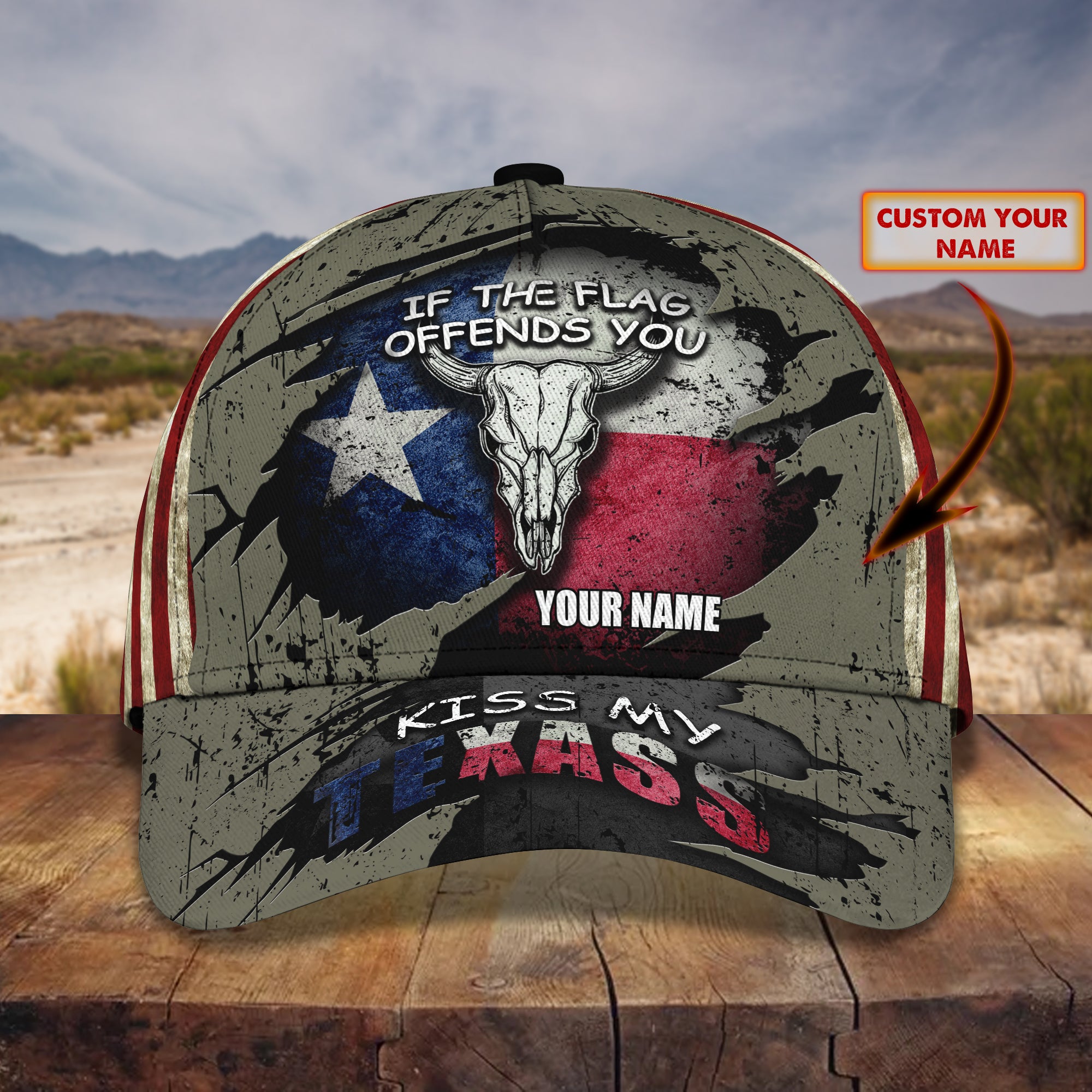 Texas2  - Personalized Name Cap - Kpk