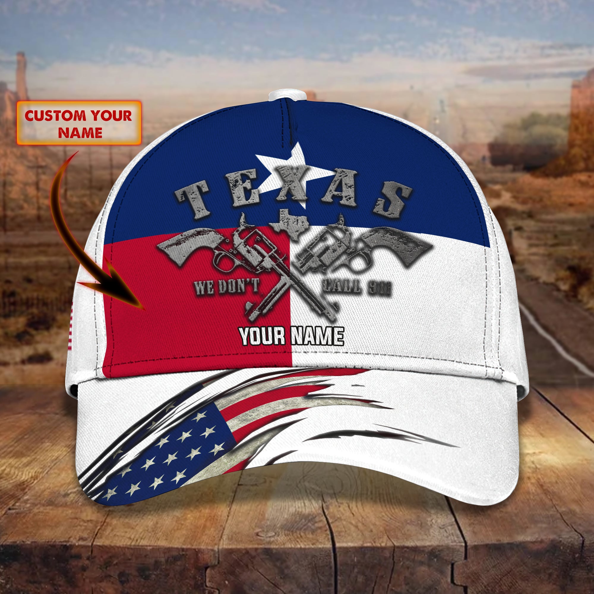 Texas9  - Personalized Name Cap - Kpk