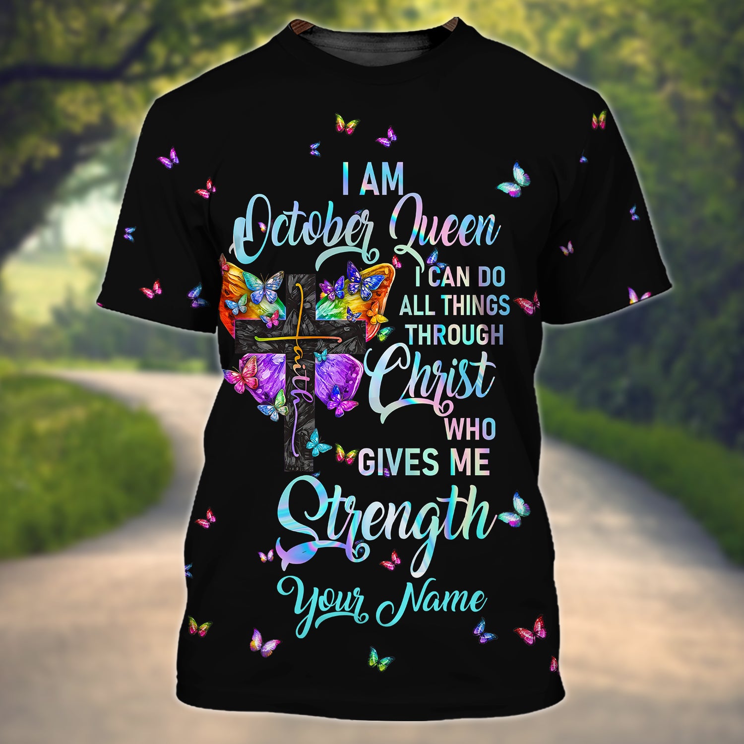 October Queen - Personalized Name 3D Tshirt 51 - Bhn97