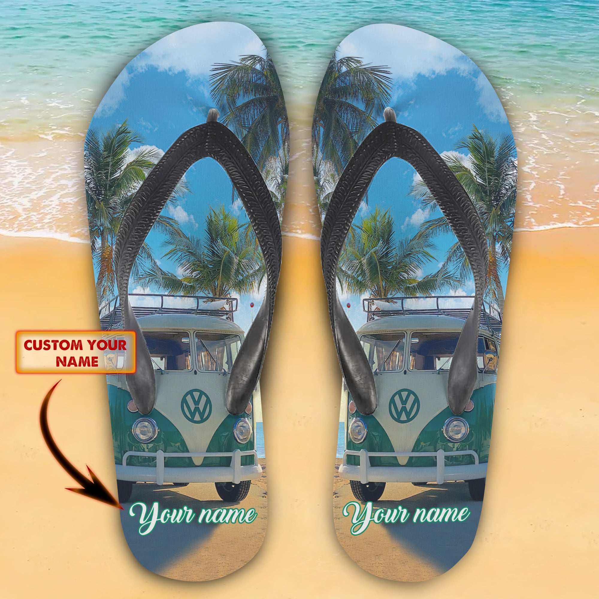 Custom Flip Flops - I Love Summer - Fuly 2